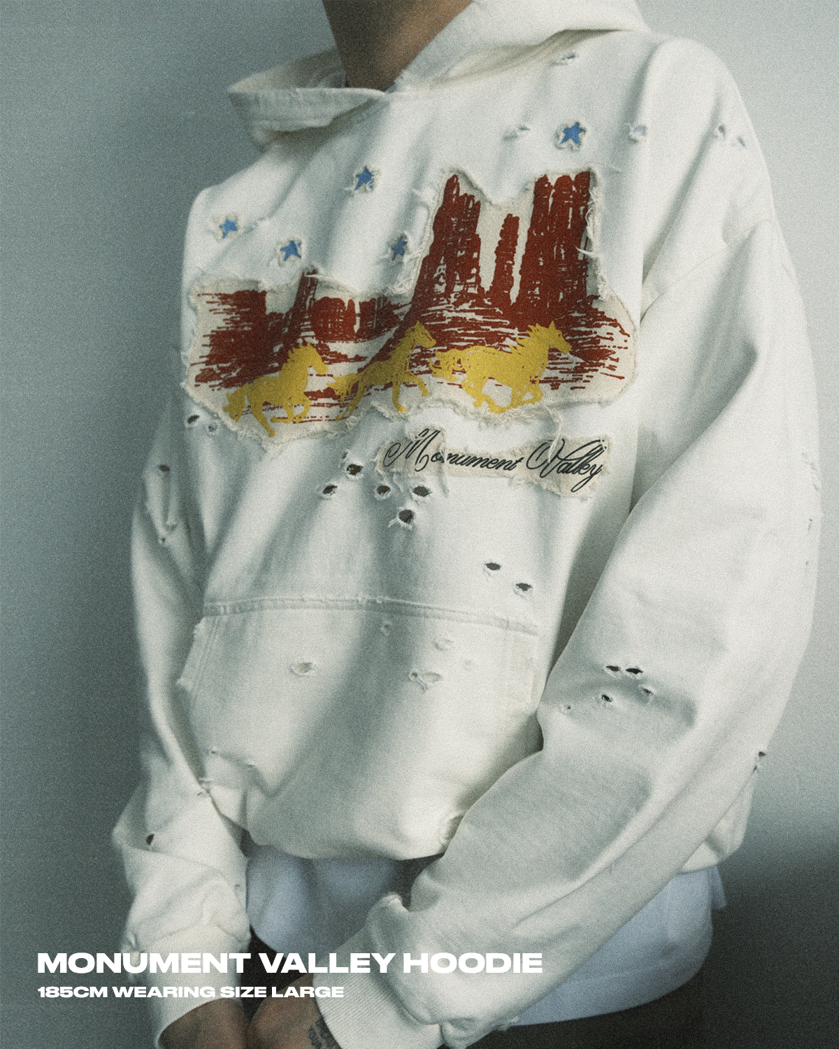 MONUMENT VALLEY APPLIQUÉ HOODIE