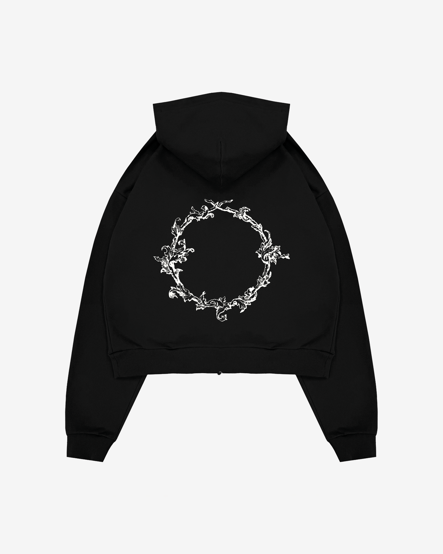SPIKE ZIPPED HOODIE