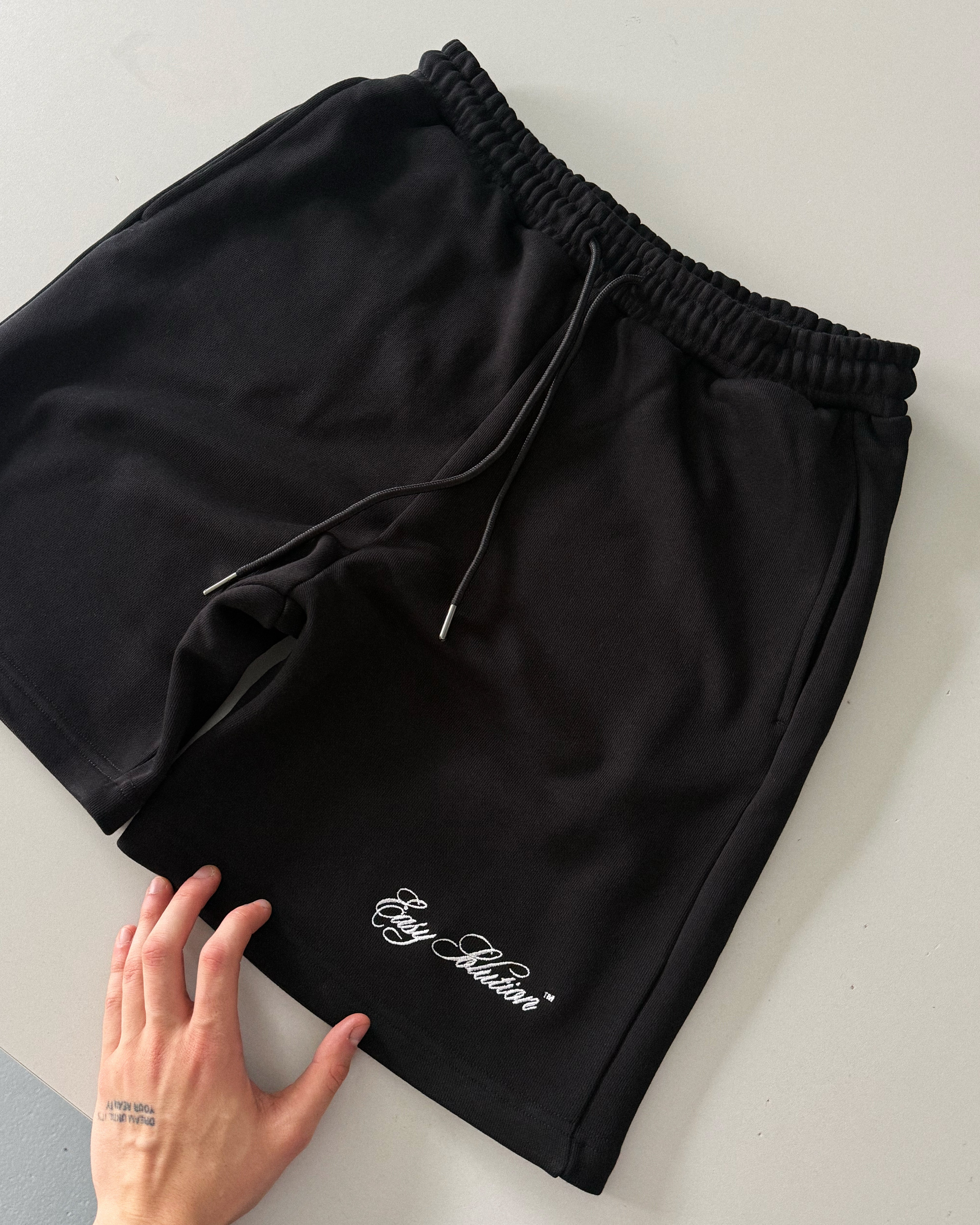 MINI LOGO EMBROIDERED COTTON SHORTS