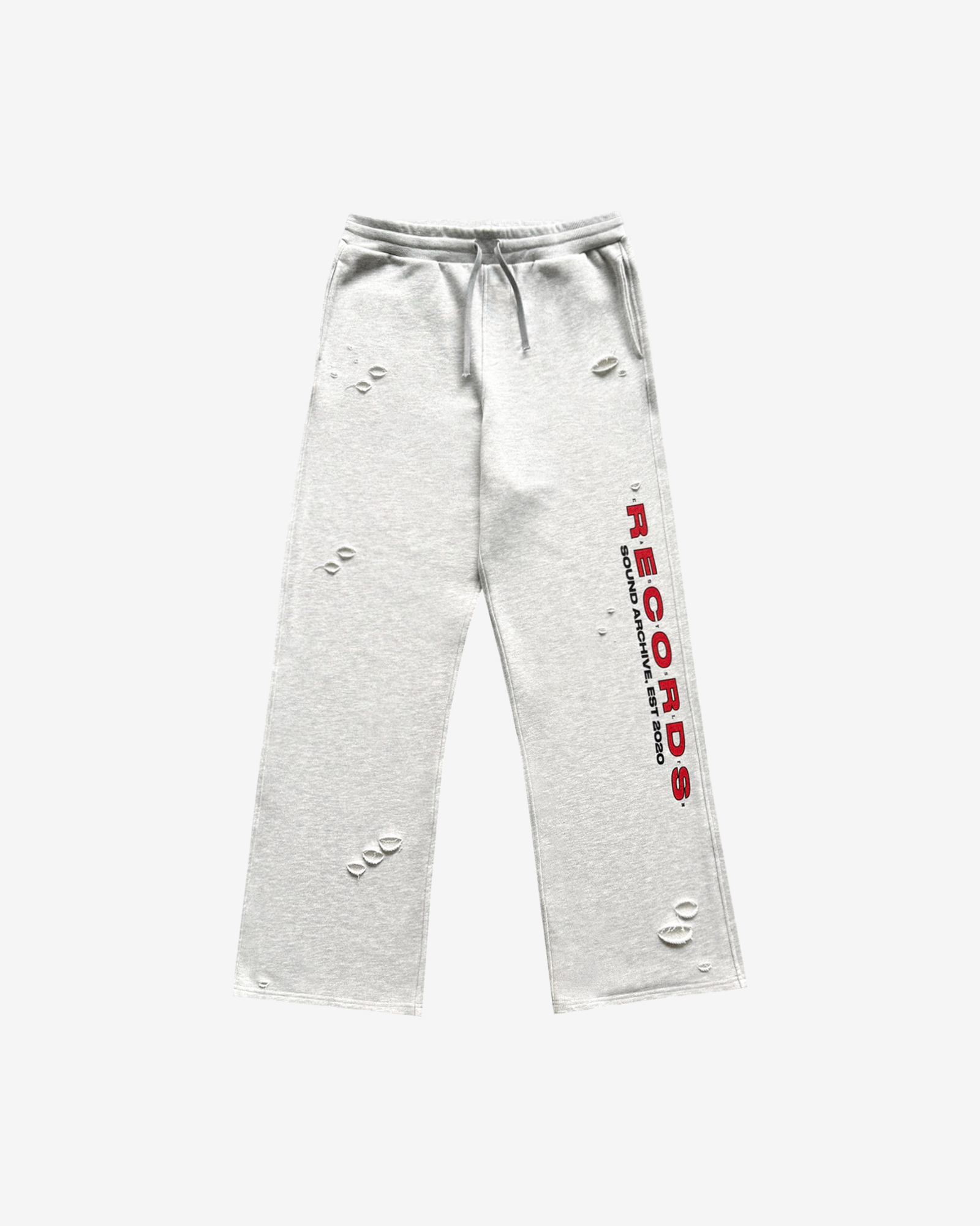 RECORDS DISTRESSED SWEATPANTS