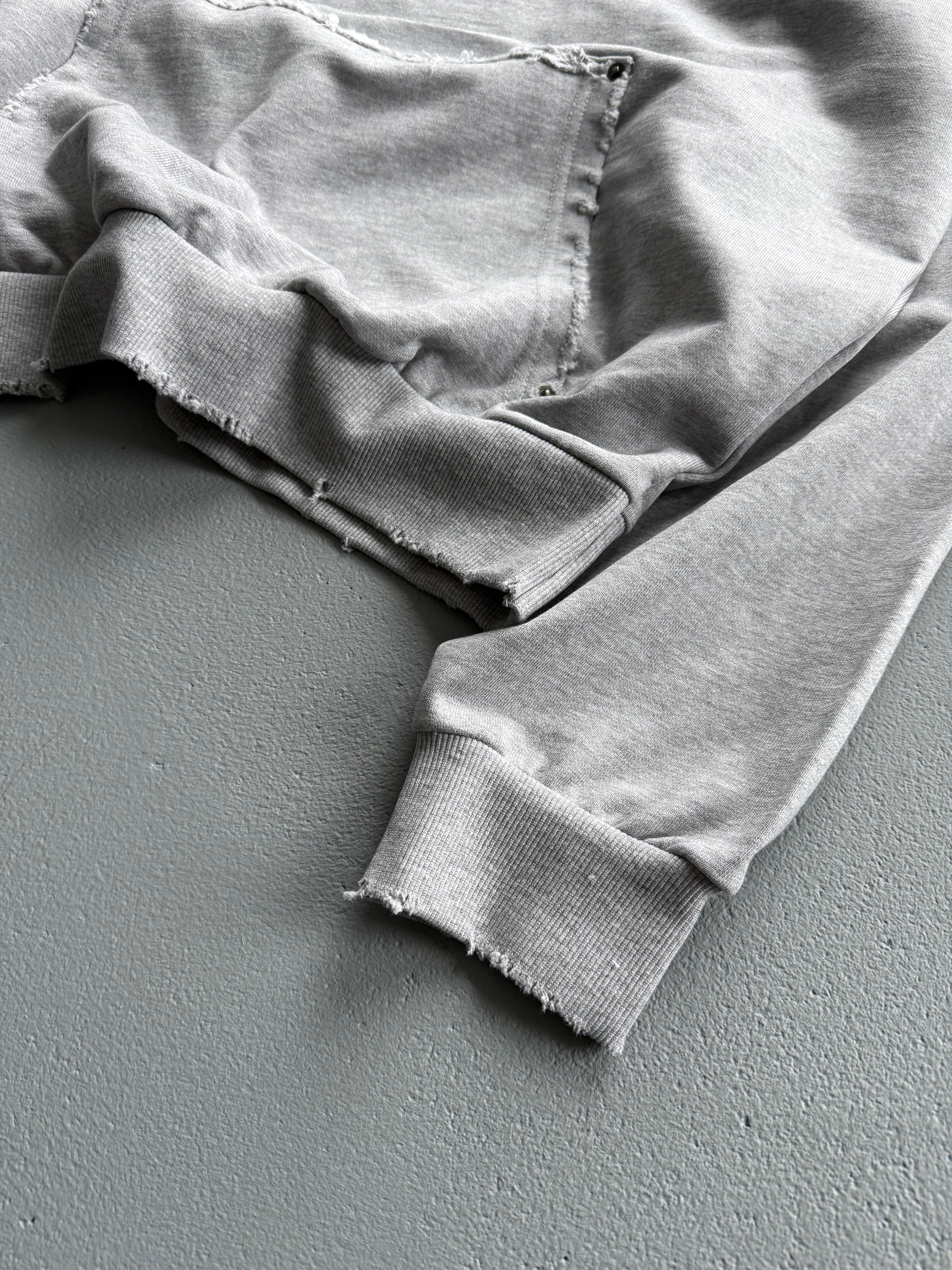 BLANK DISTRESSED HOODIE