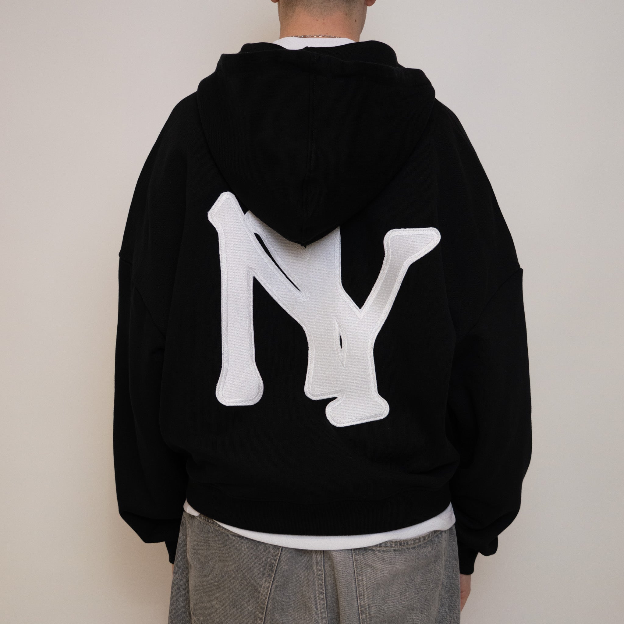 MLB EMBROIDERED ZIPPED HOODIE