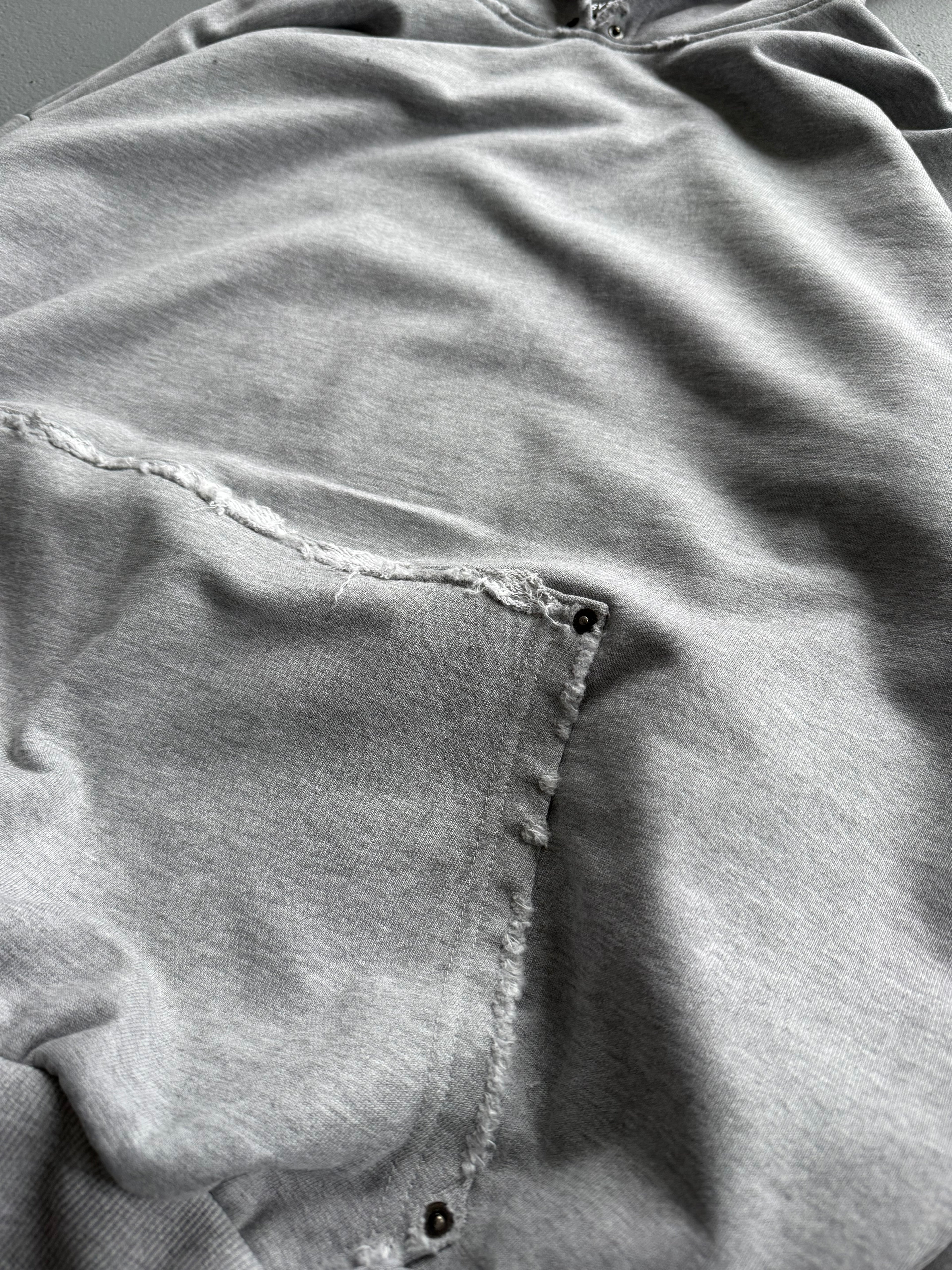 BLANK DISTRESSED HOODIE