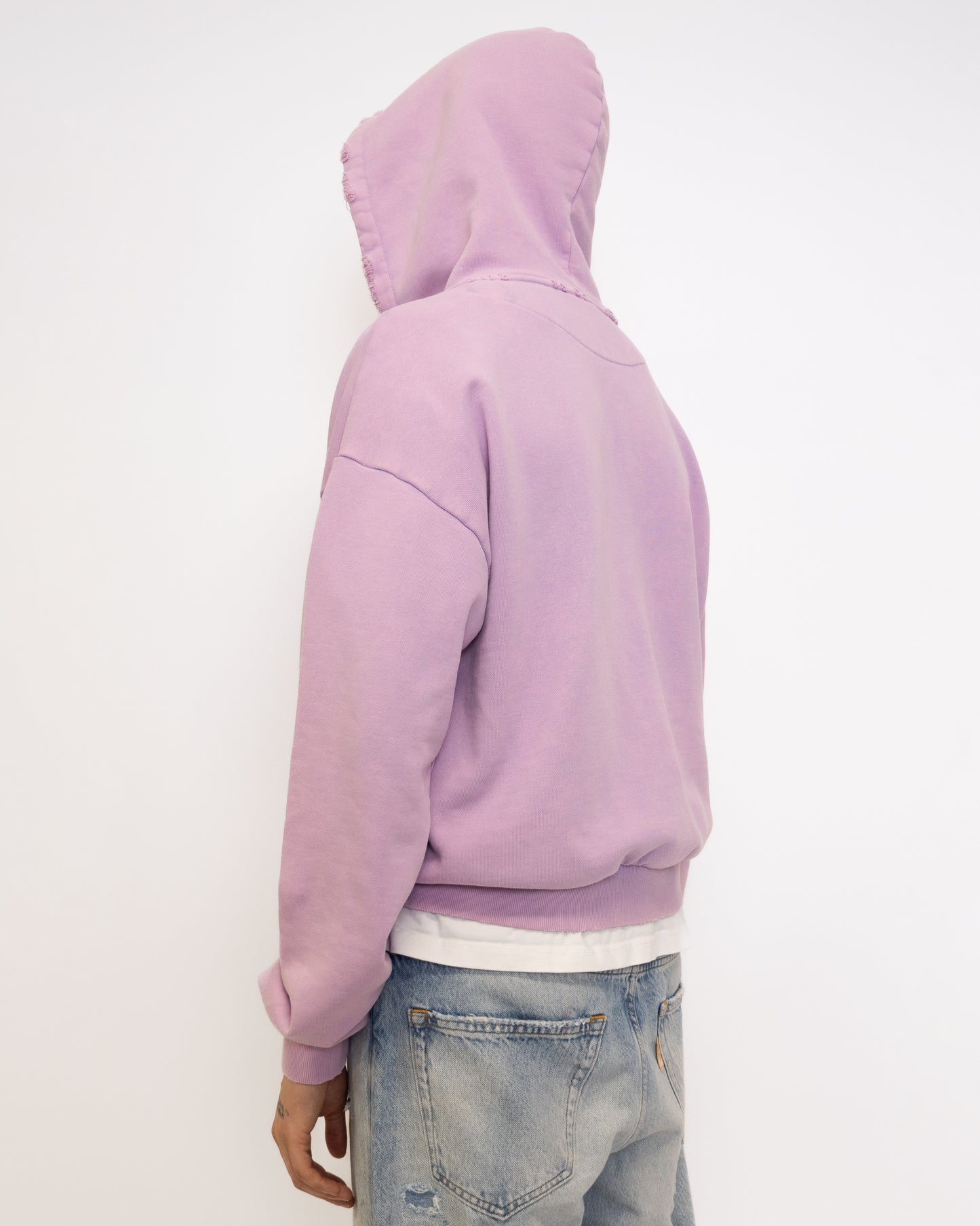 GRADIENT WASHED PINK HOODIE