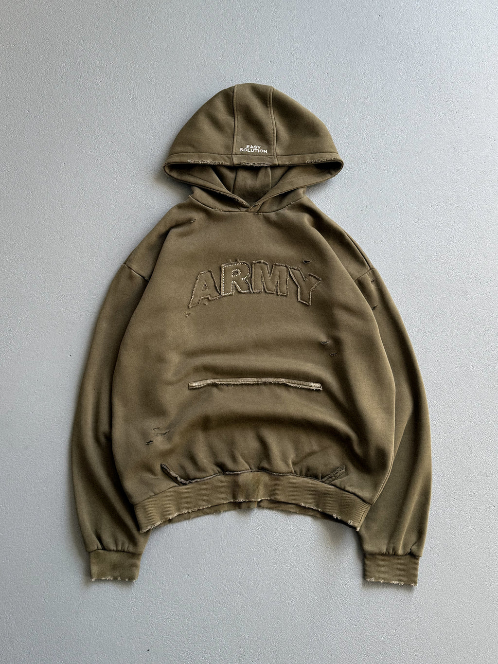 ARMY APPLIQUÉ HOODIE