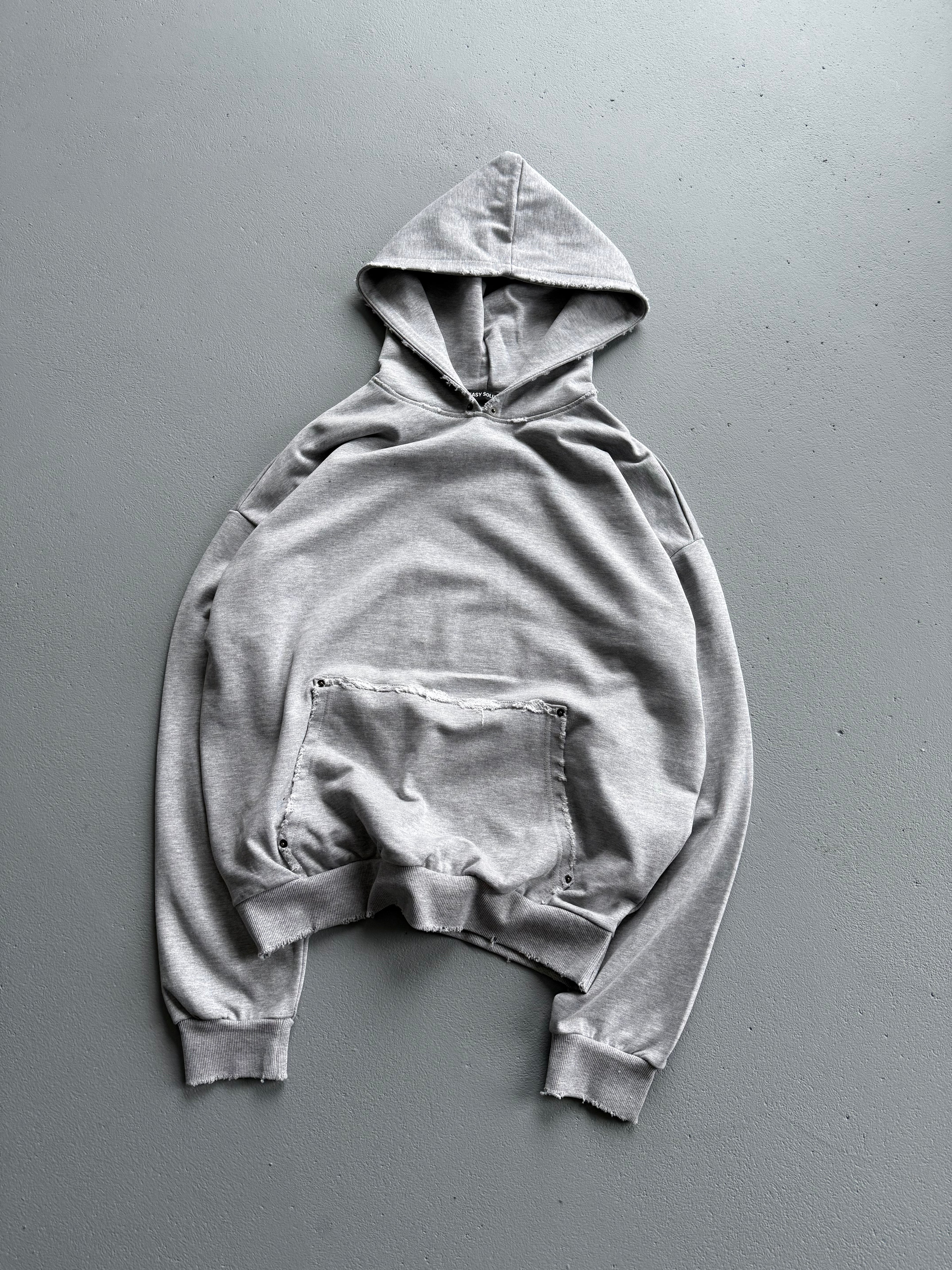BLANK DISTRESSED HOODIE