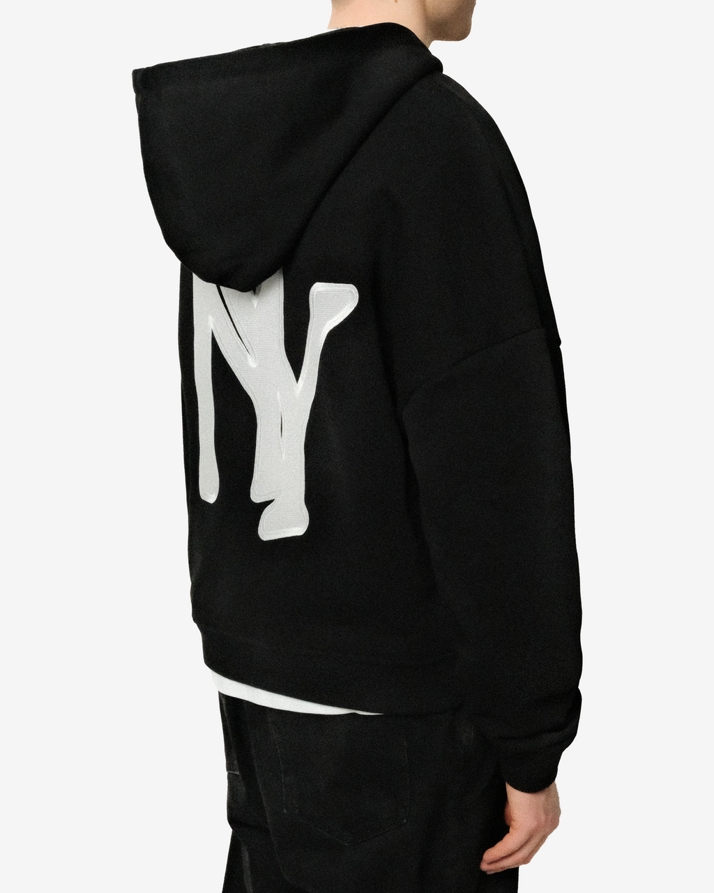 NEW YORK EMBROIDERED ZIPPED HOODIE