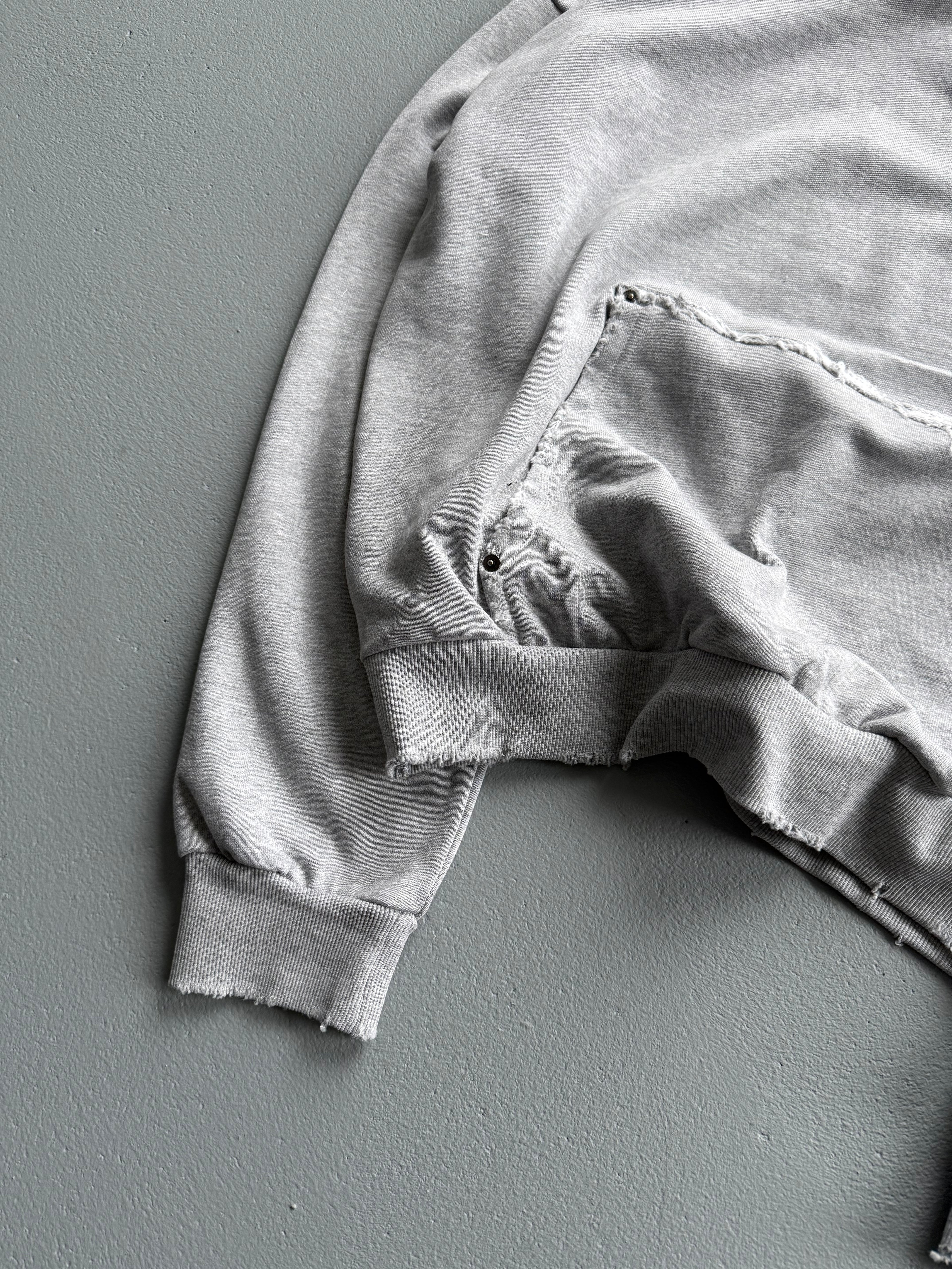 BLANK DISTRESSED HOODIE