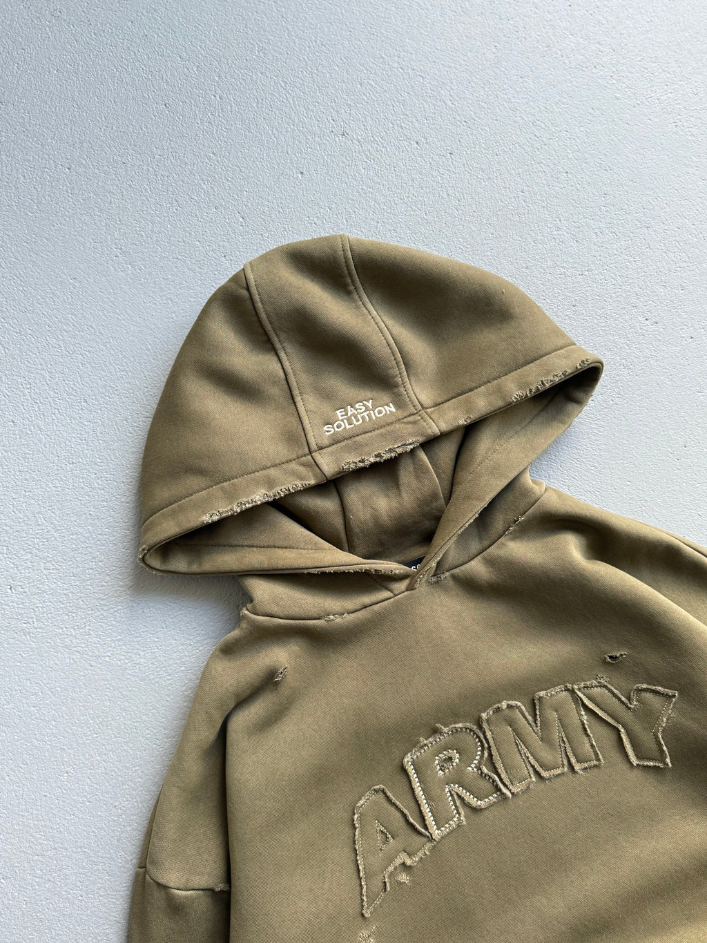 ARMY APPLIQUÉ HOODIE