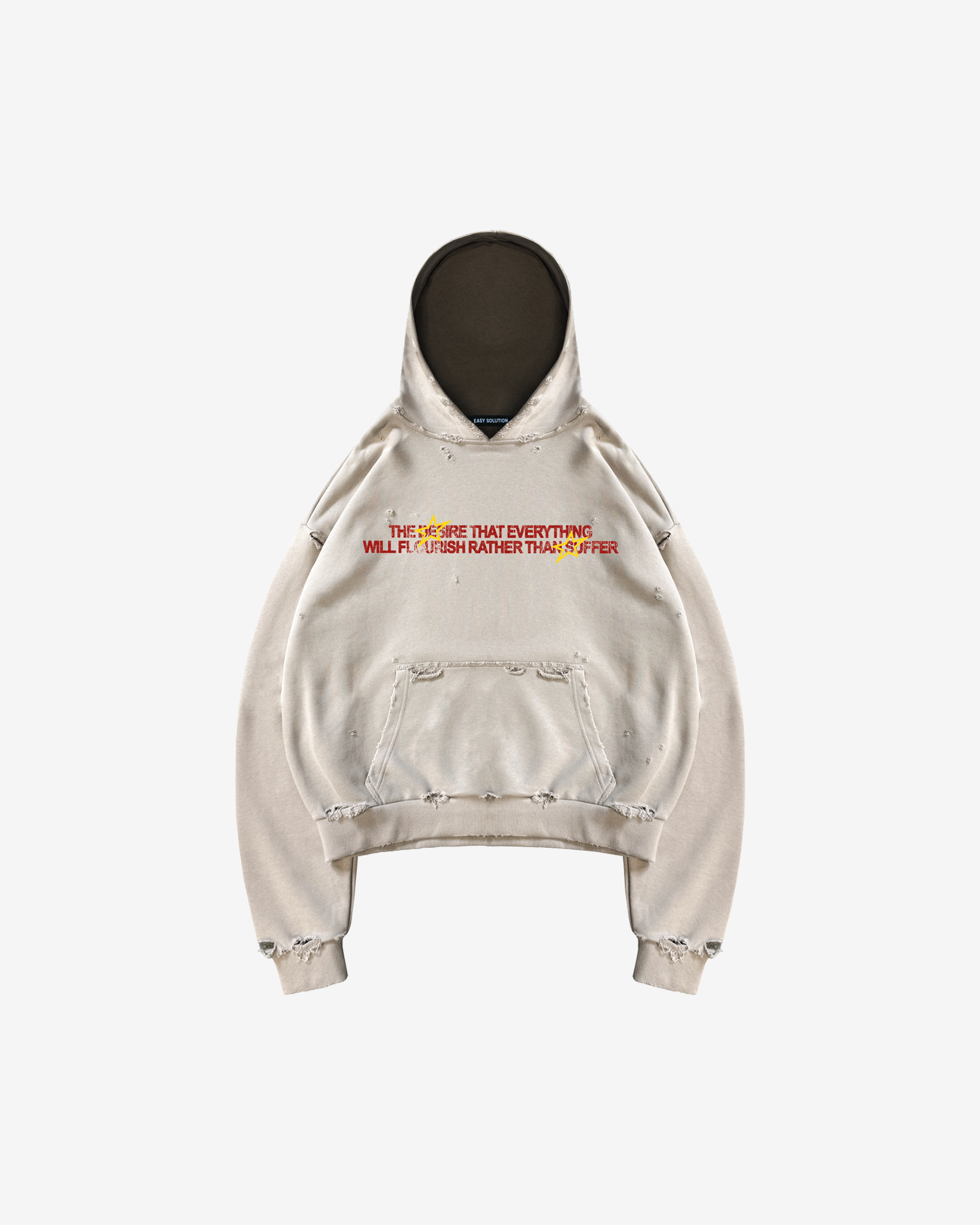 ANGEL DISTRESSED HOODIE