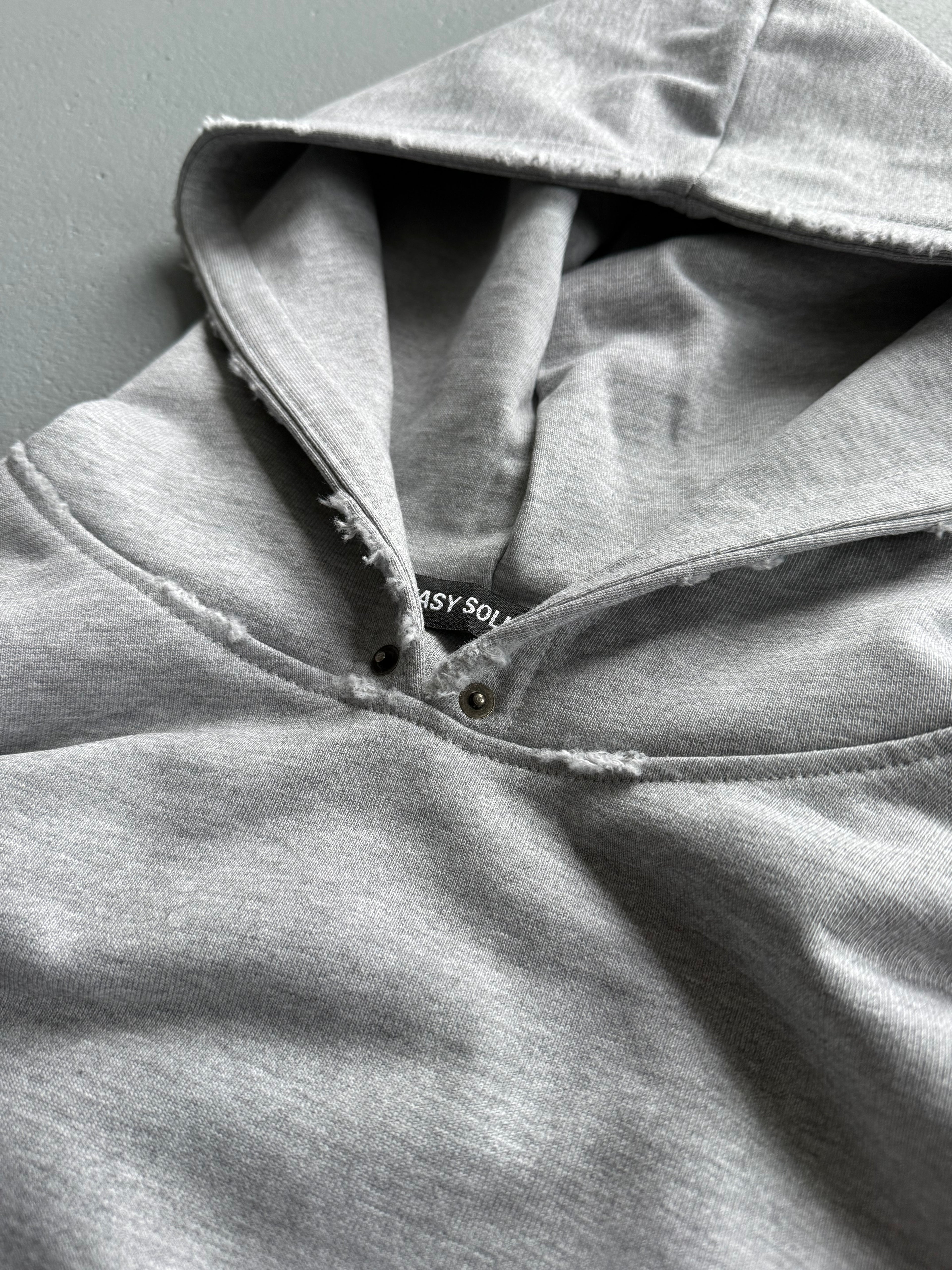 BLANK DISTRESSED HOODIE