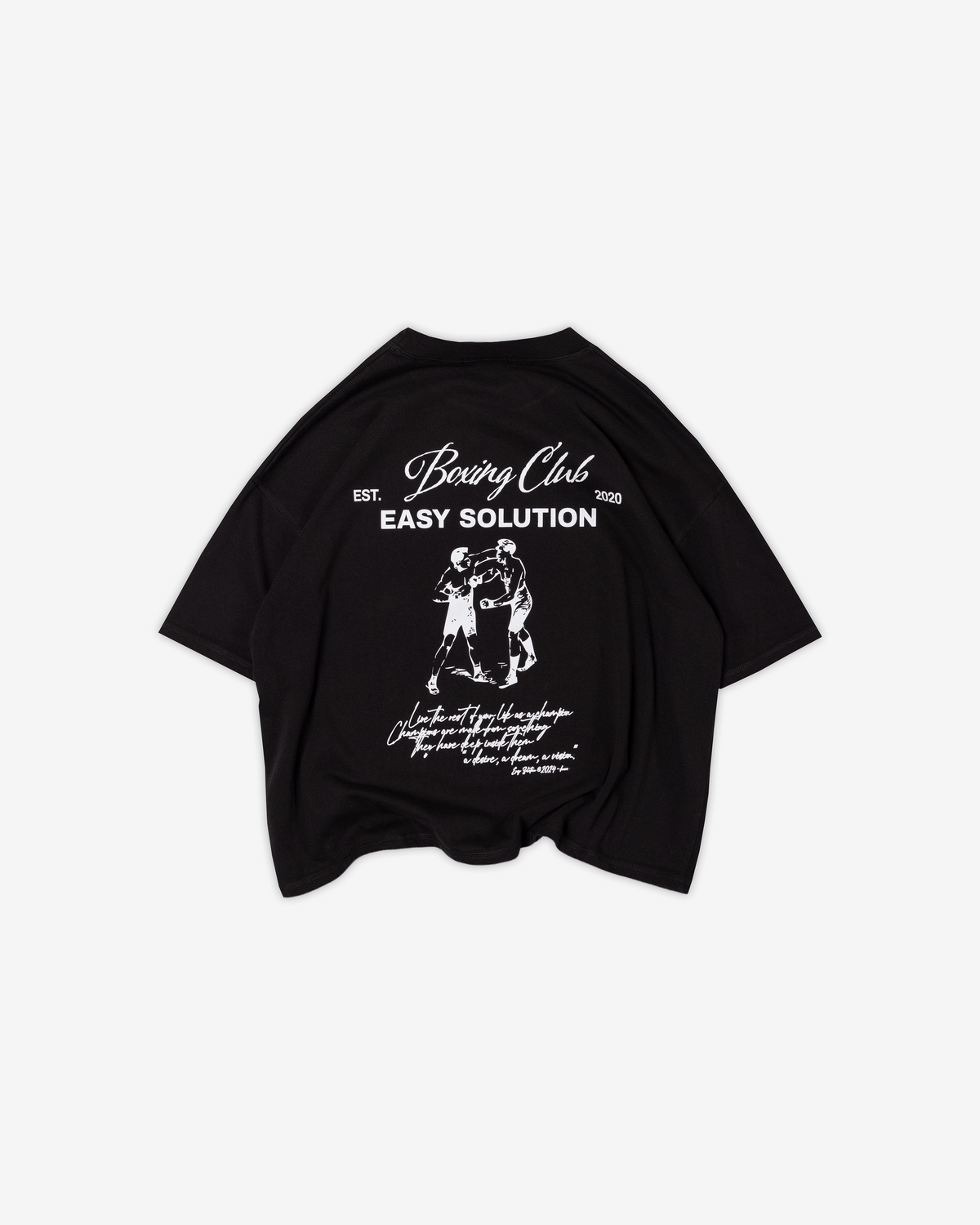 SCRIPT BOXING T-SHIRT