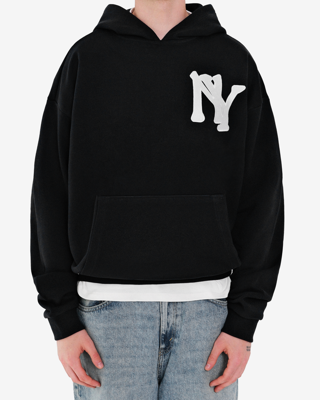 NEW YORK EMBROIDERED HOODIE