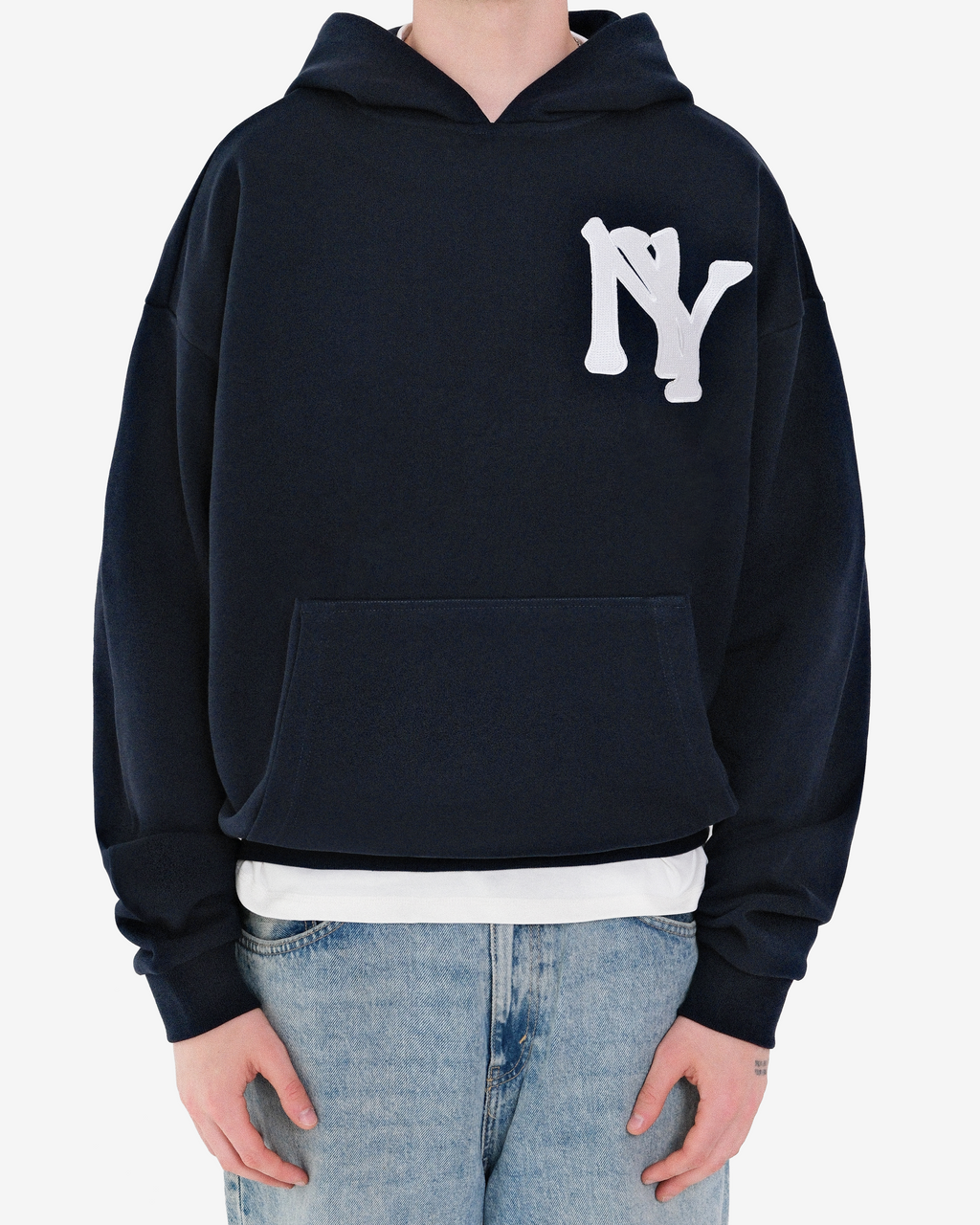 NEW YORK EMBROIDERED HOODIE
