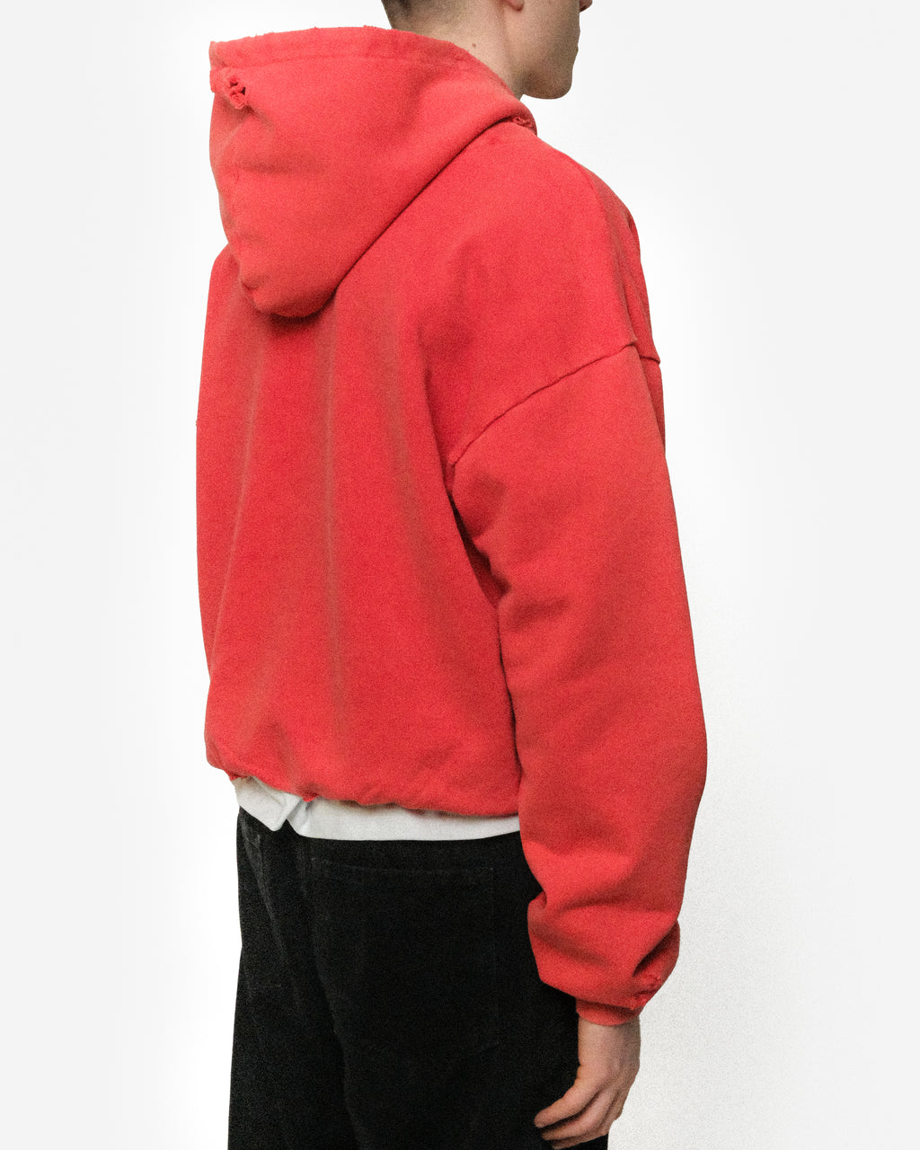 HEAVYWEIGHT FADED DISTRESSED HOODIE