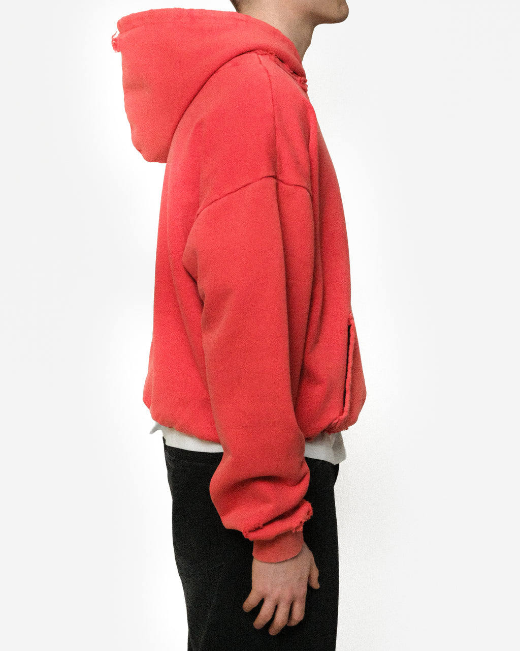 HEAVYWEIGHT FADED DISTRESSED HOODIE