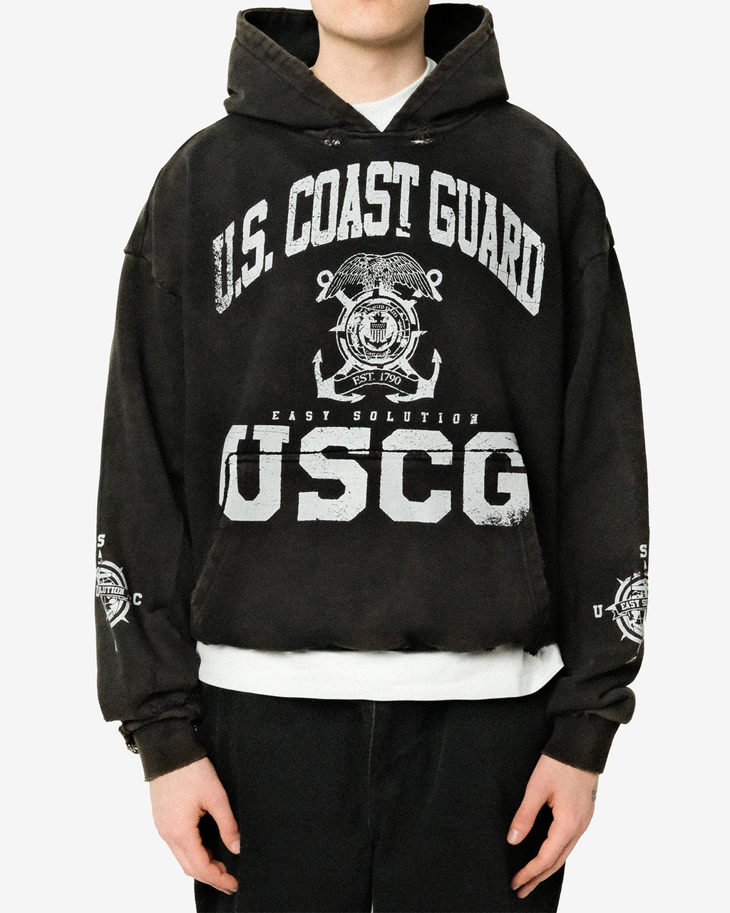 U. S. COAST GUARD FADED HOODIE