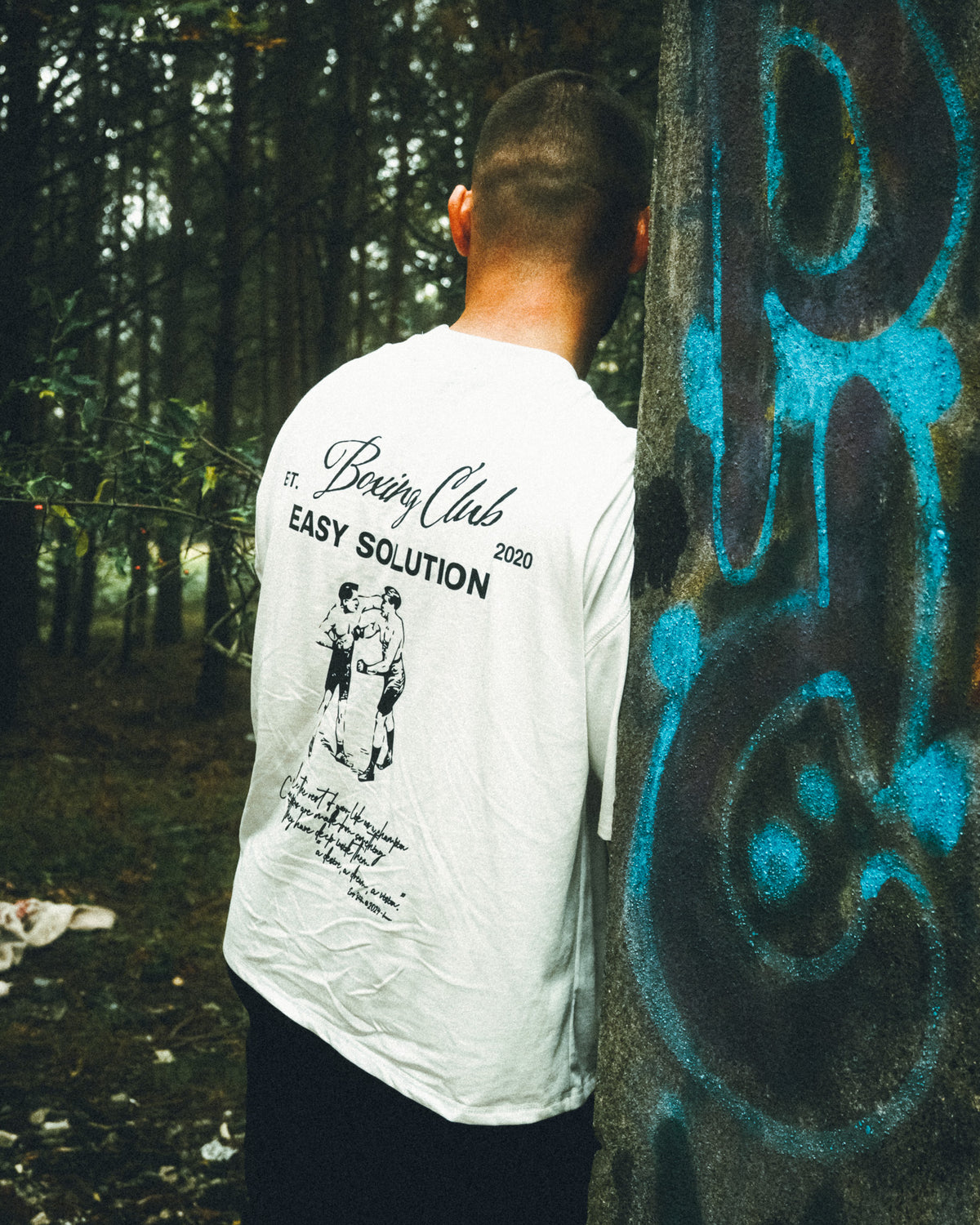 SCRIPT BOXING T-SHIRT