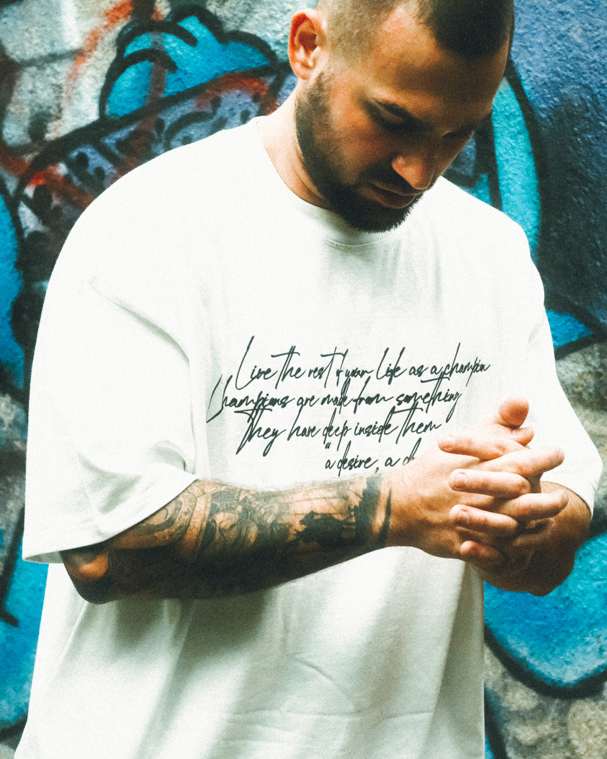 SCRIPT BOXING T-SHIRT