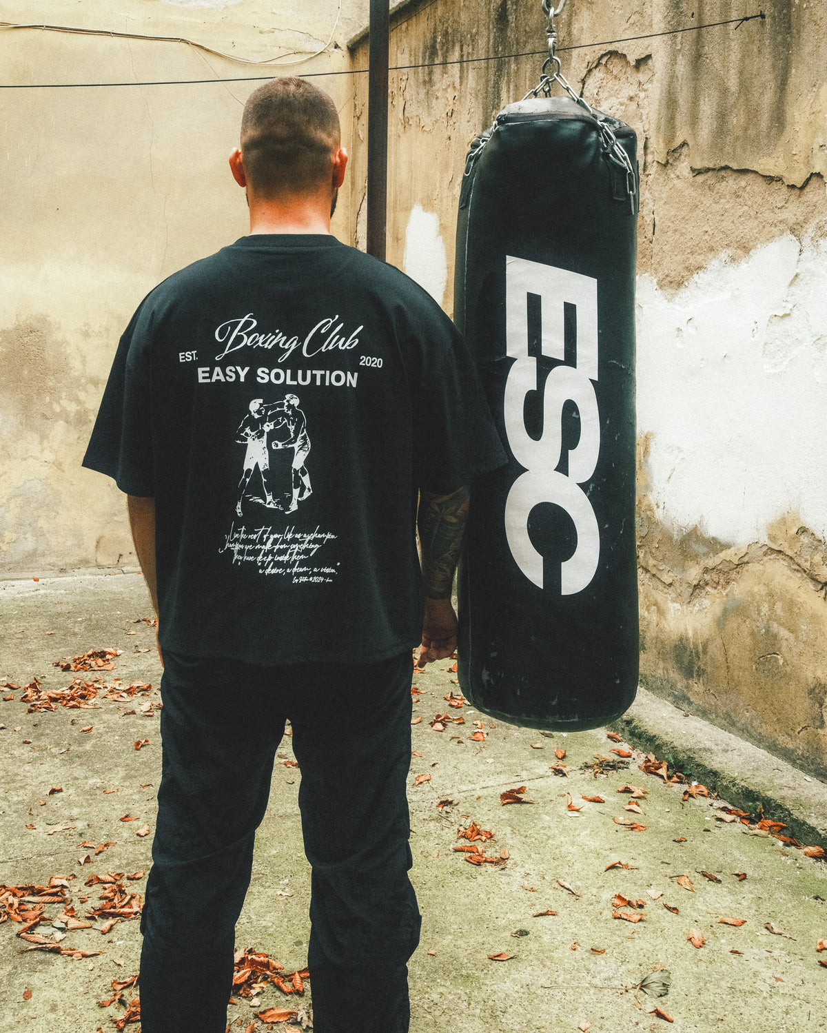 SCRIPT BOXING T-SHIRT