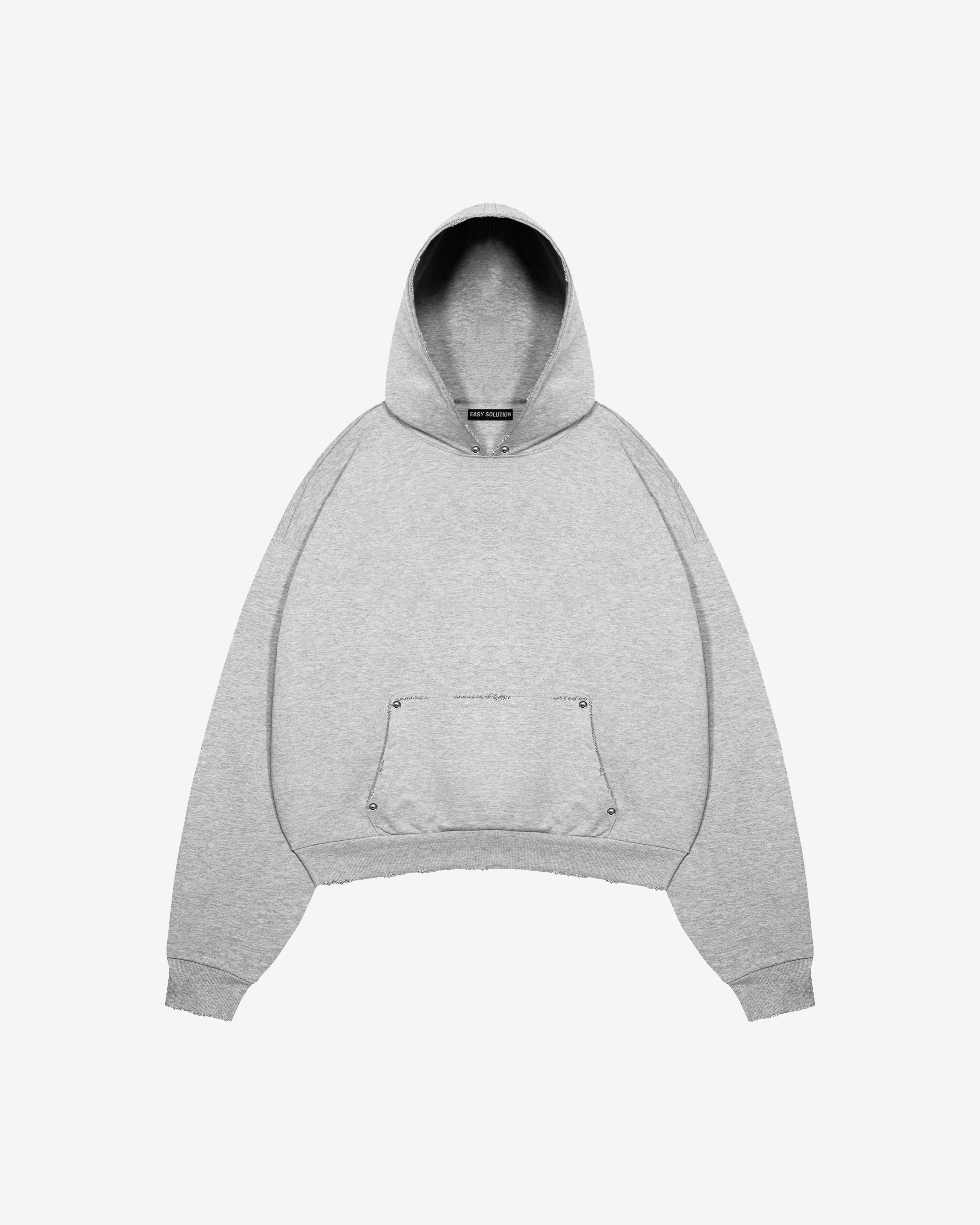 BLANK DISTRESSED HOODIE