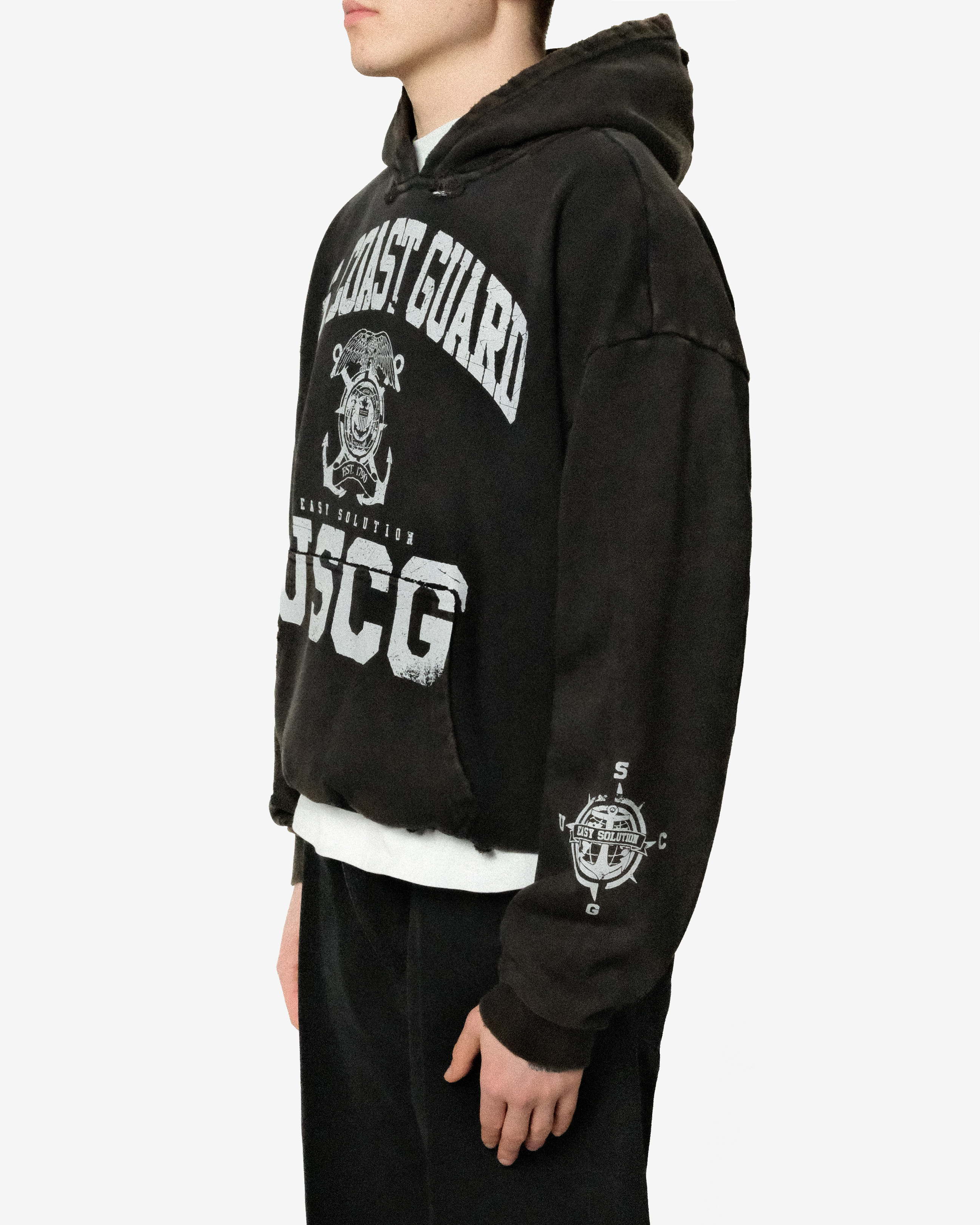 U. S. COAST GUARD FADED HOODIE
