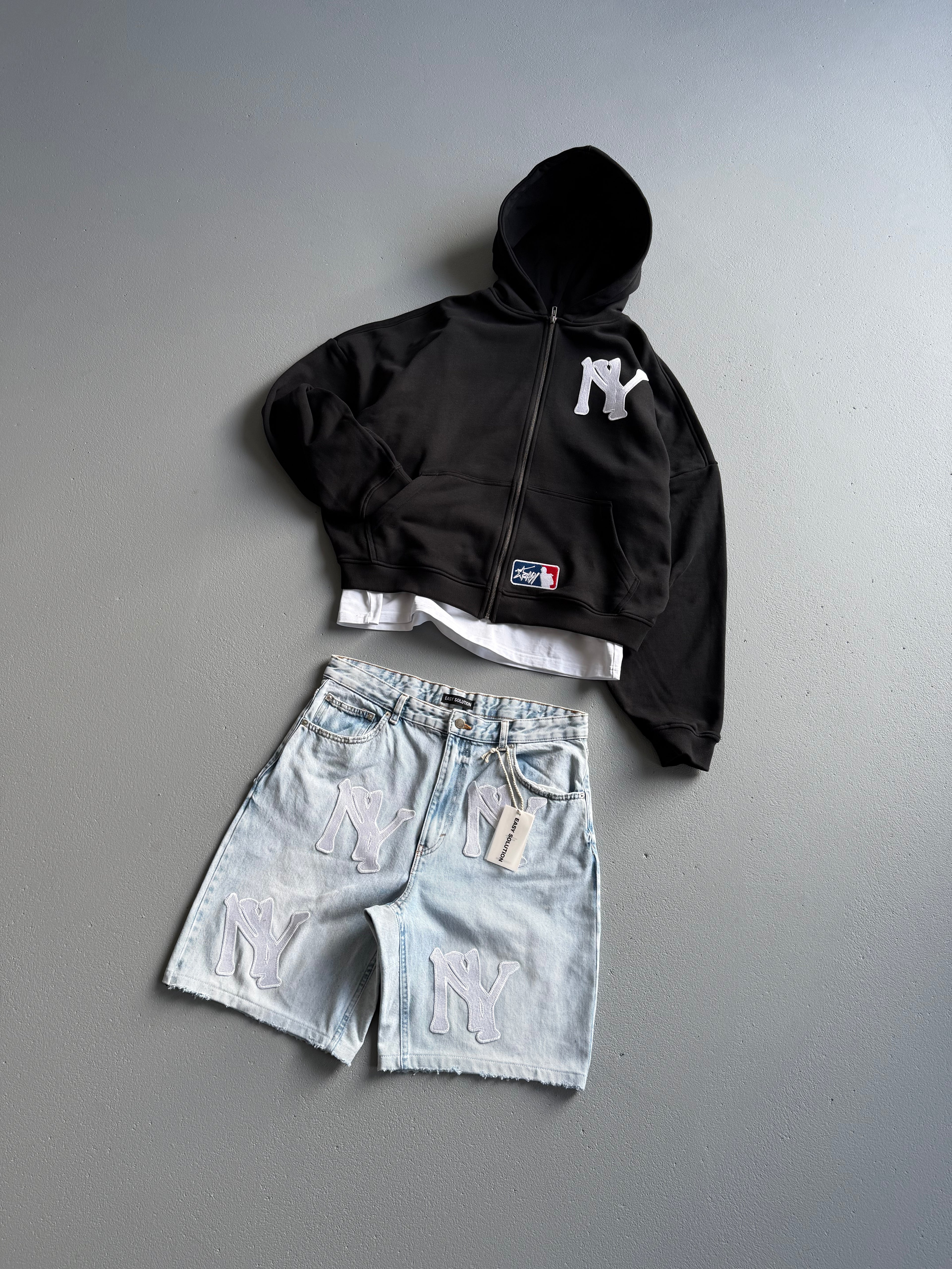 MLB EMBROIDERED ZIPPED HOODIE