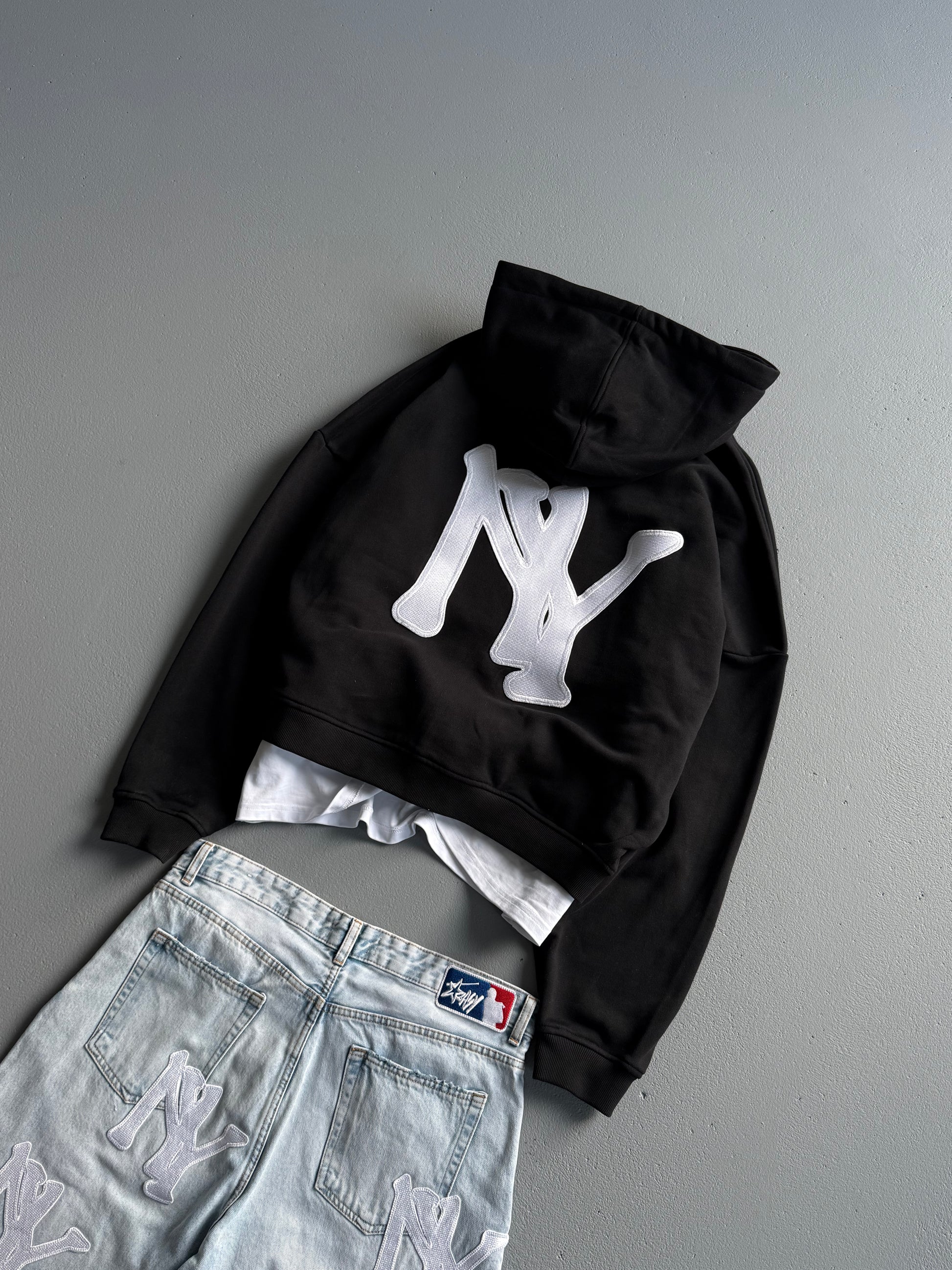 MLB EMBROIDERED ZIPPED HOODIE – easysolution MLB EMBROIDERED ZIPPED HOODIE – easysolution