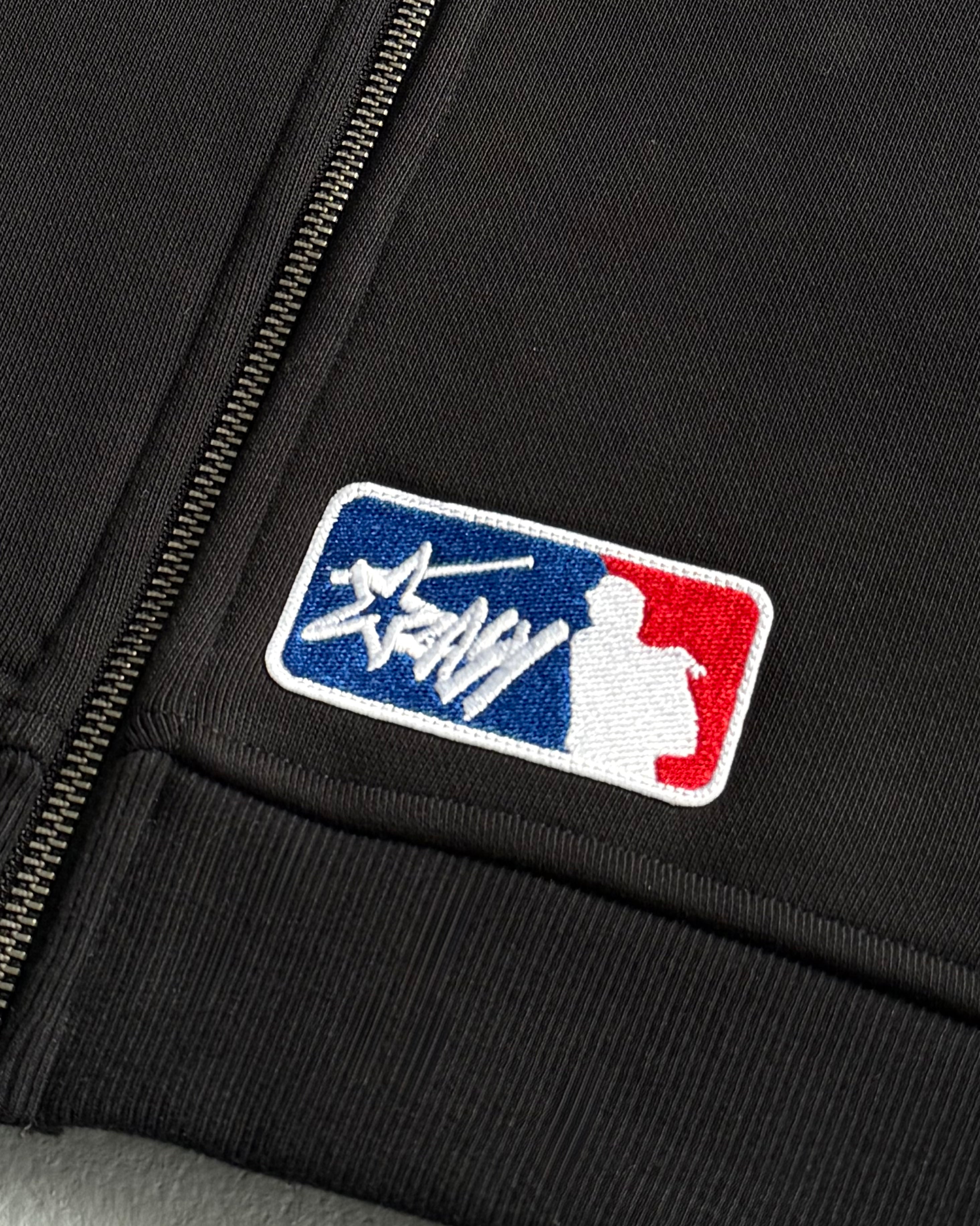 NEW YORK EMBROIDERED ZIPPED HOODIE