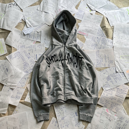 SCHOOL KILLS ARTISTS ZIPPED HOODIE