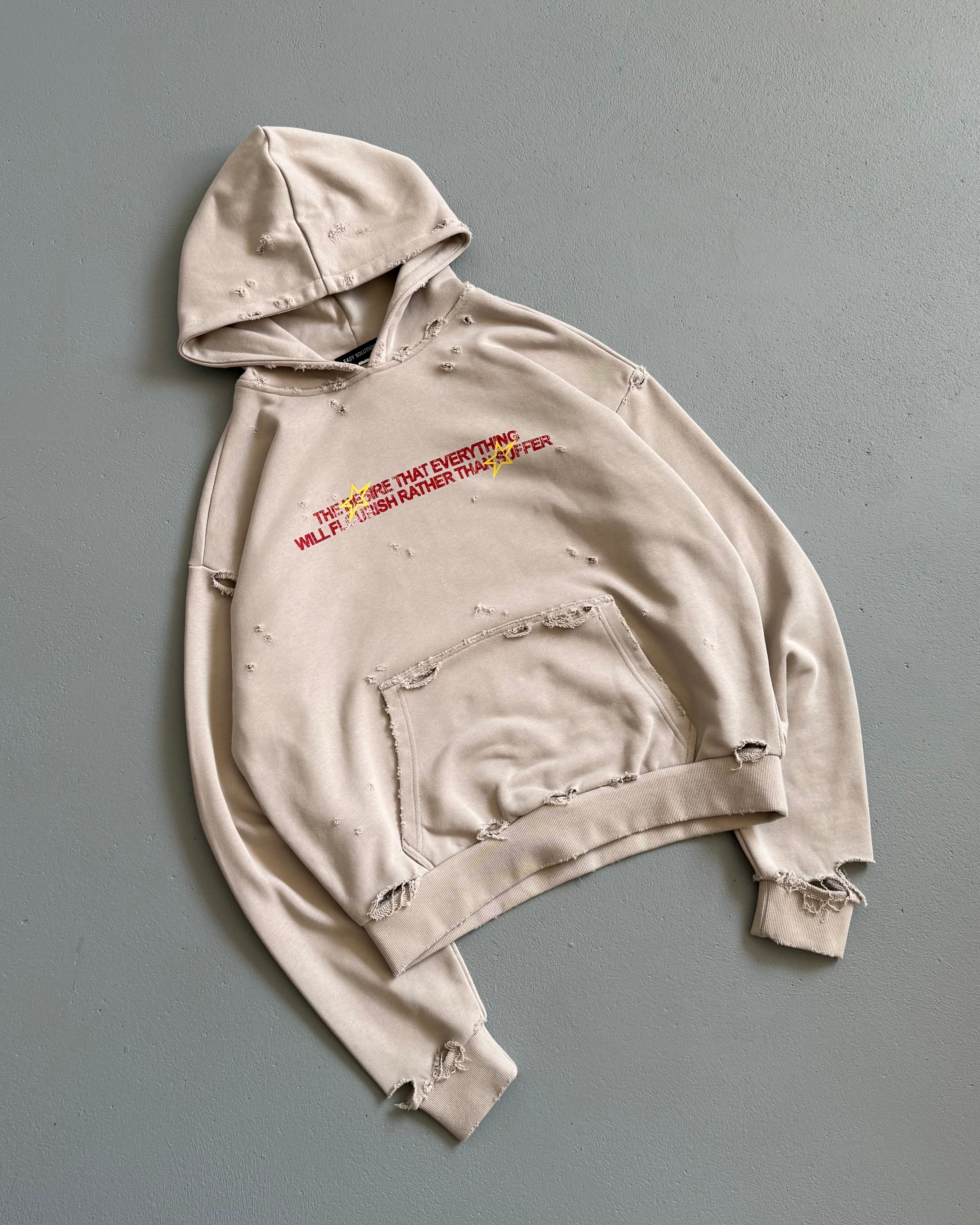 ANGEL DISTRESSED HOODIE