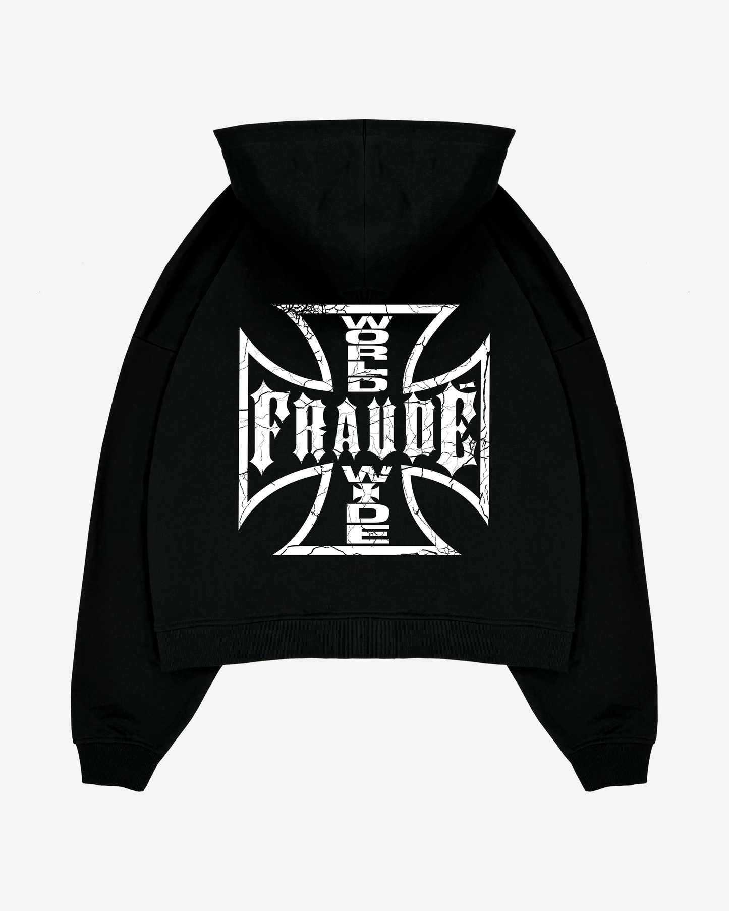 FRAUDÉ MALTESE CROSS ZIPPED HOODIE