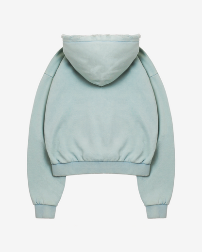 GRADIENT WASHED MINT HOODIE