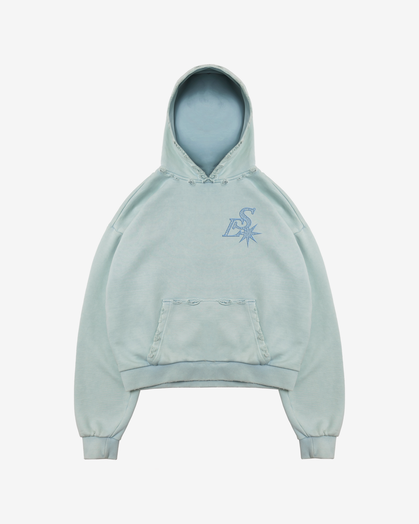 GRADIENT WASHED MINT HOODIE