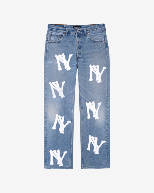 MLB EMBROIDERED JEANS