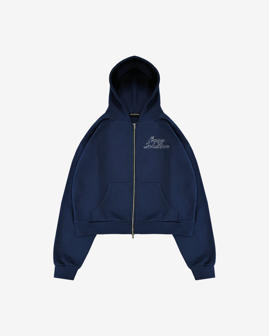 SPIKE ZIPPED HOODIE