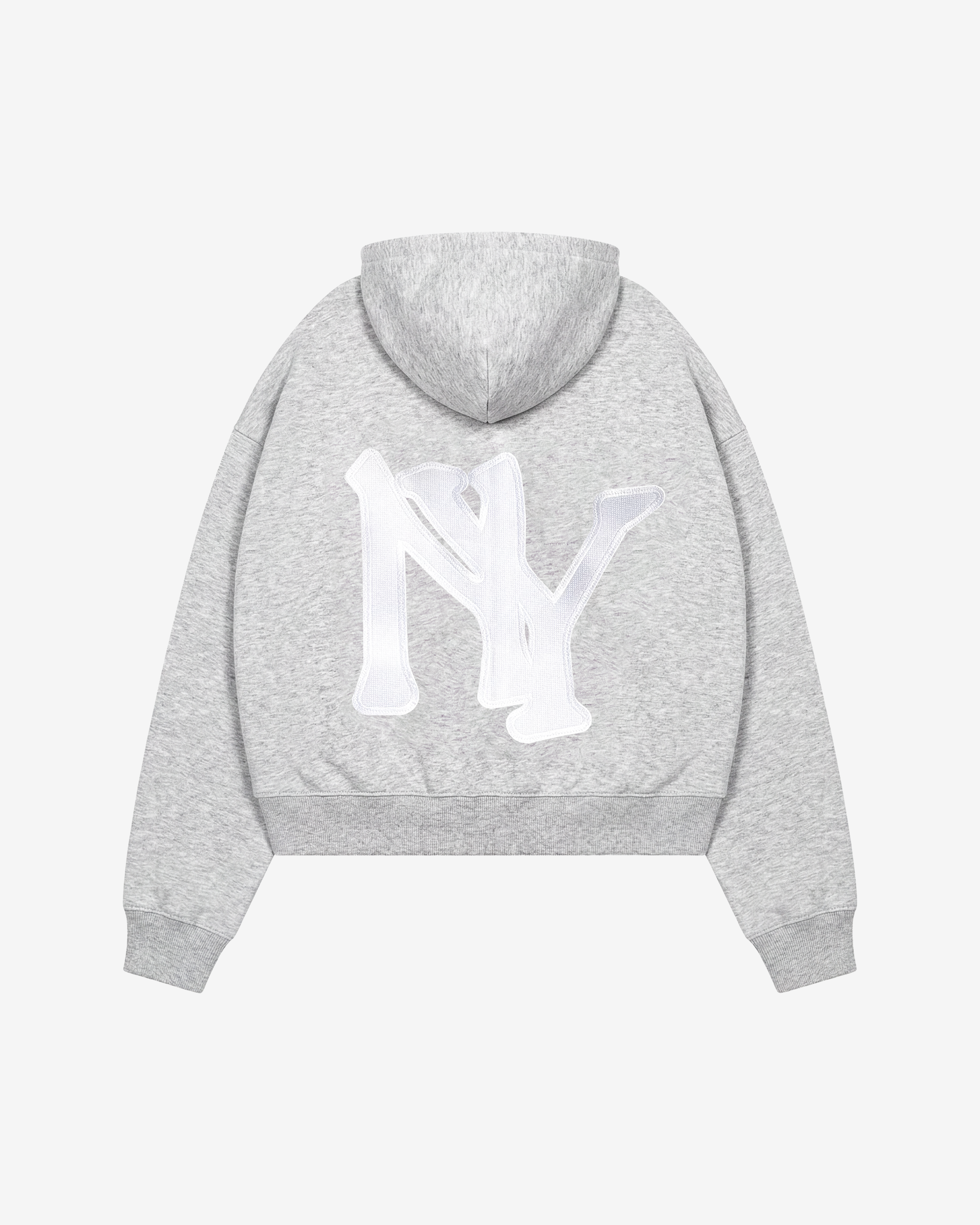 NEW YORK EMBROIDERED ZIPPED HOODIE