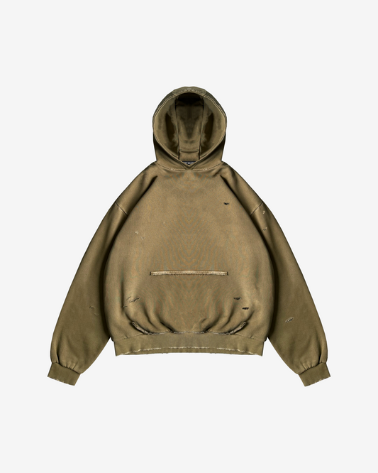 BLANK WORN HOODIE