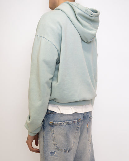 GRADIENT WASHED MINT HOODIE