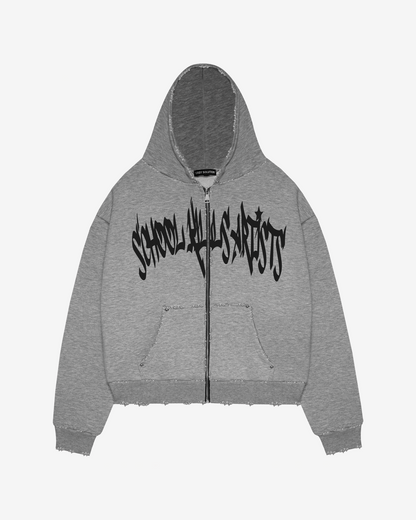 SCHOOL KILLS ARTISTS ZIPPED HOODIE