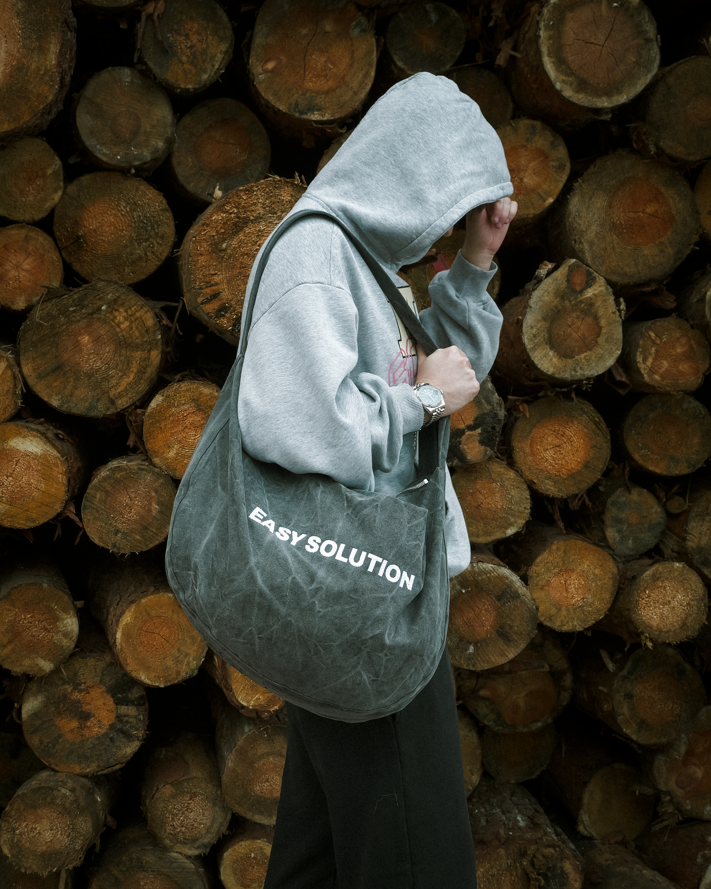 STONEWASH DENIM HANDBAG