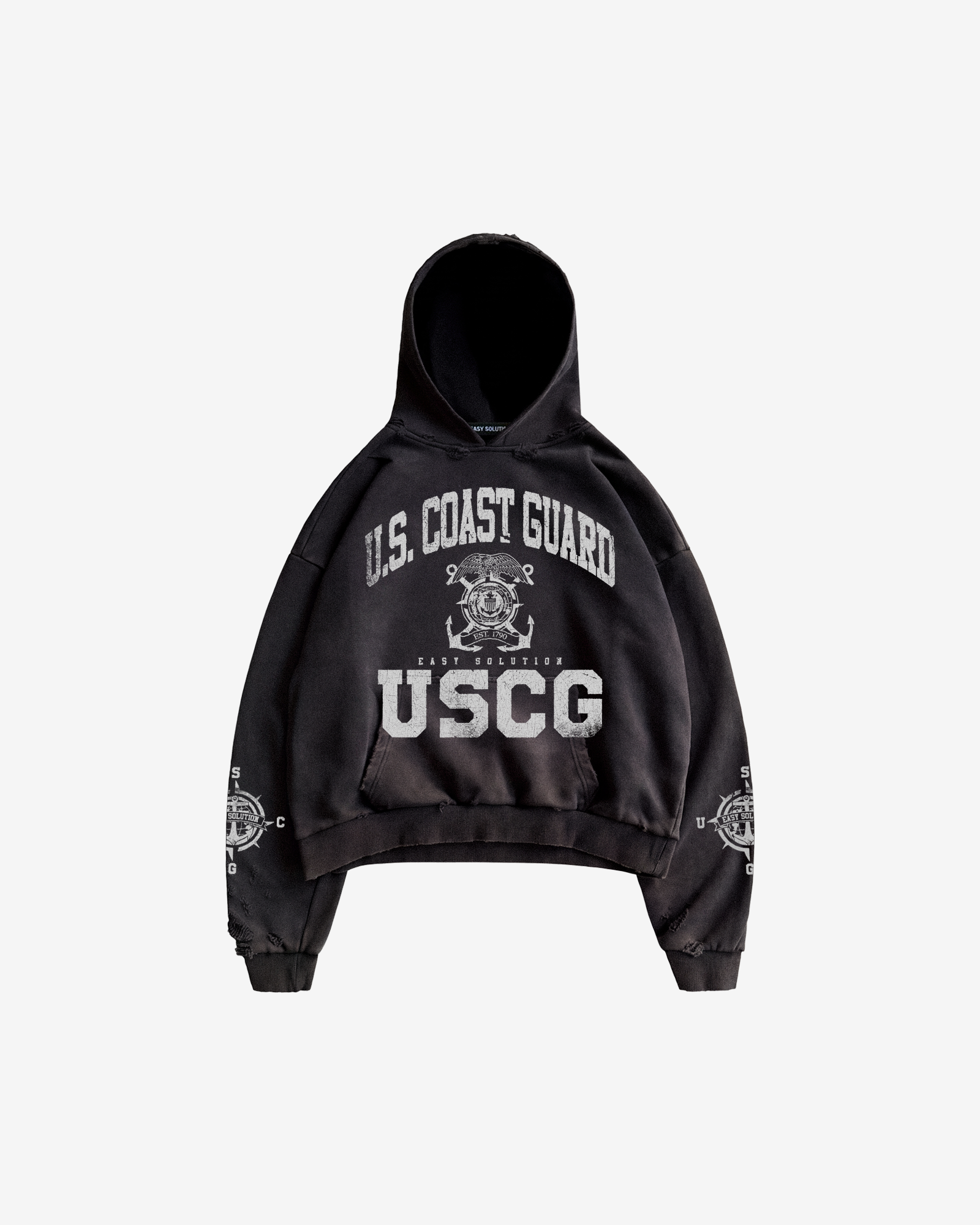 U. S. COAST GUARD FADED HOODIE