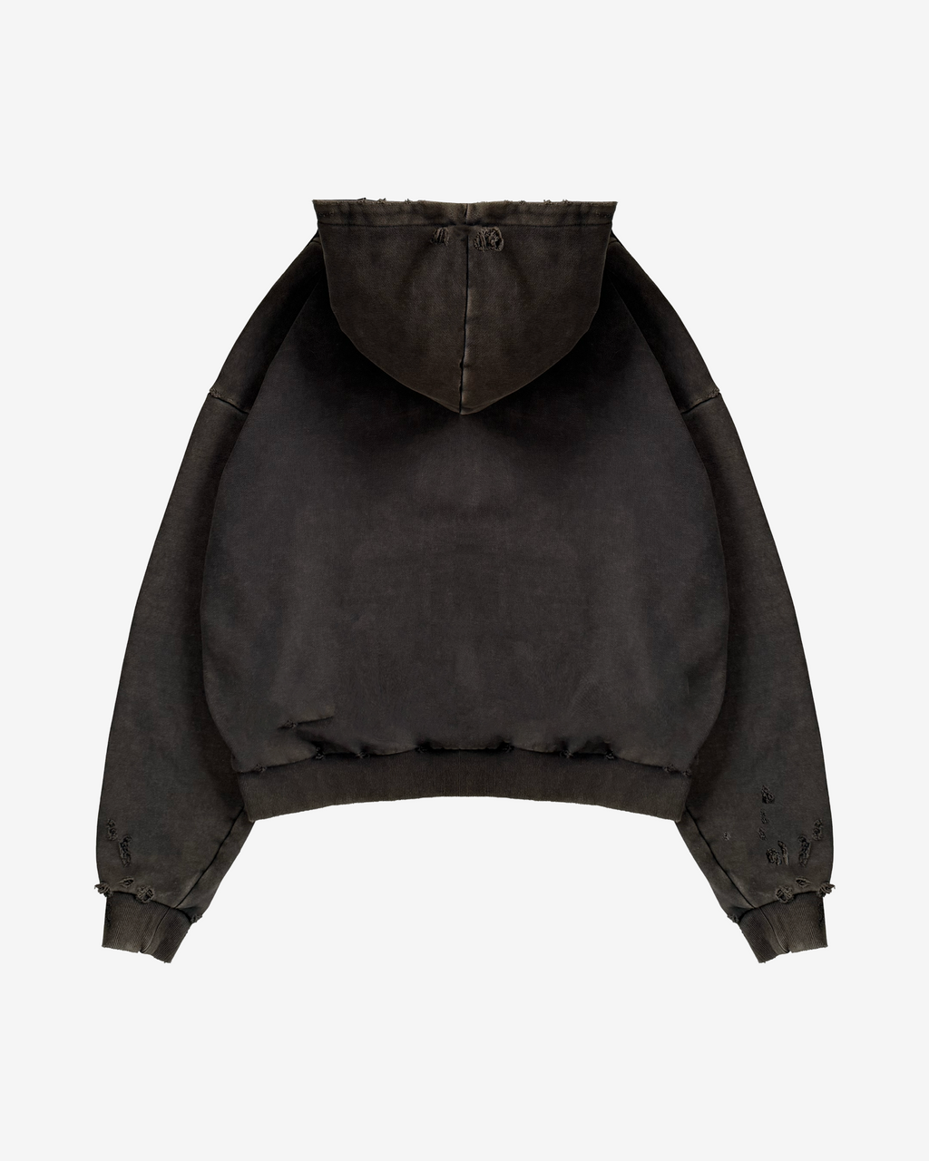 HEAVYWEIGHT FADED DISTRESSED HOODIE