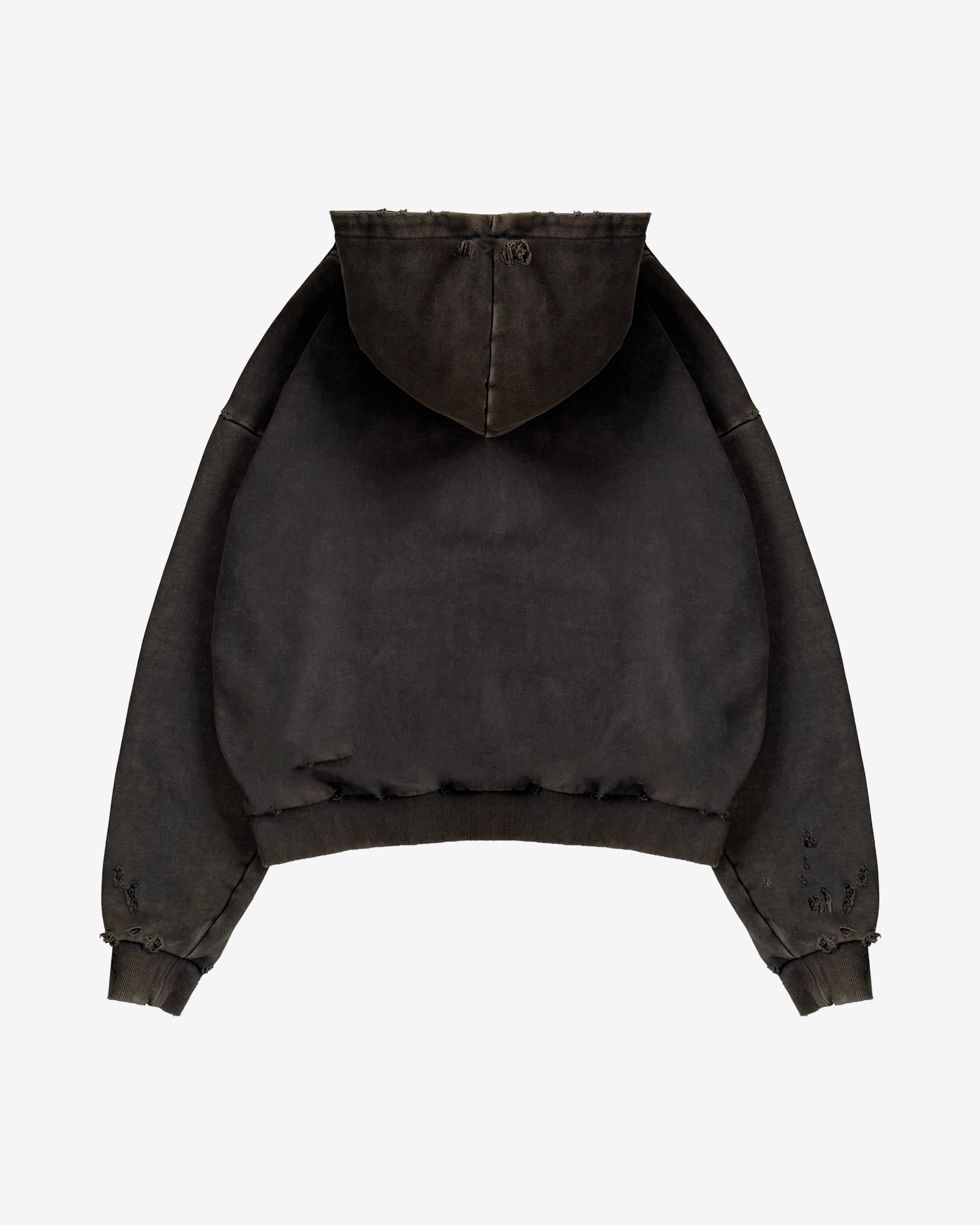 HEAVYWEIGHT FADED DISTRESSED HOODIE