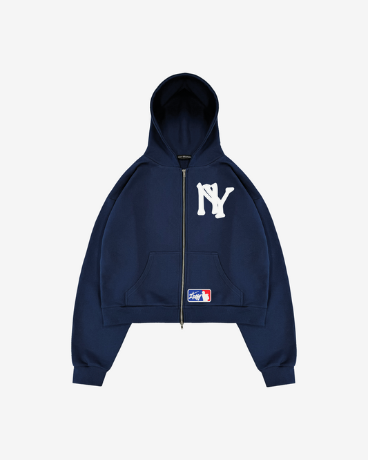 MLB EMBROIDERED ZIPPED HOODIE