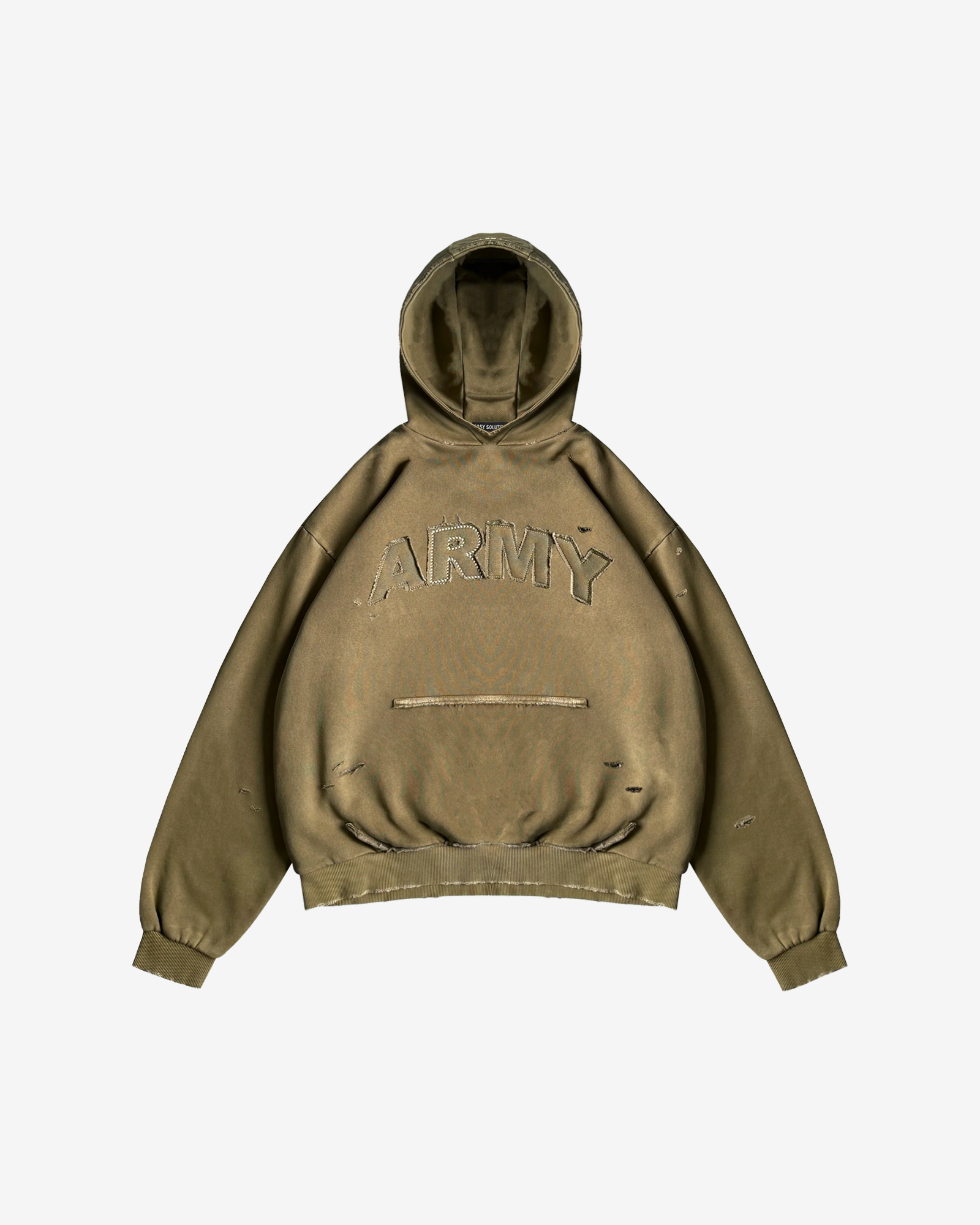 ARMY APPLIQUÉ HOODIE