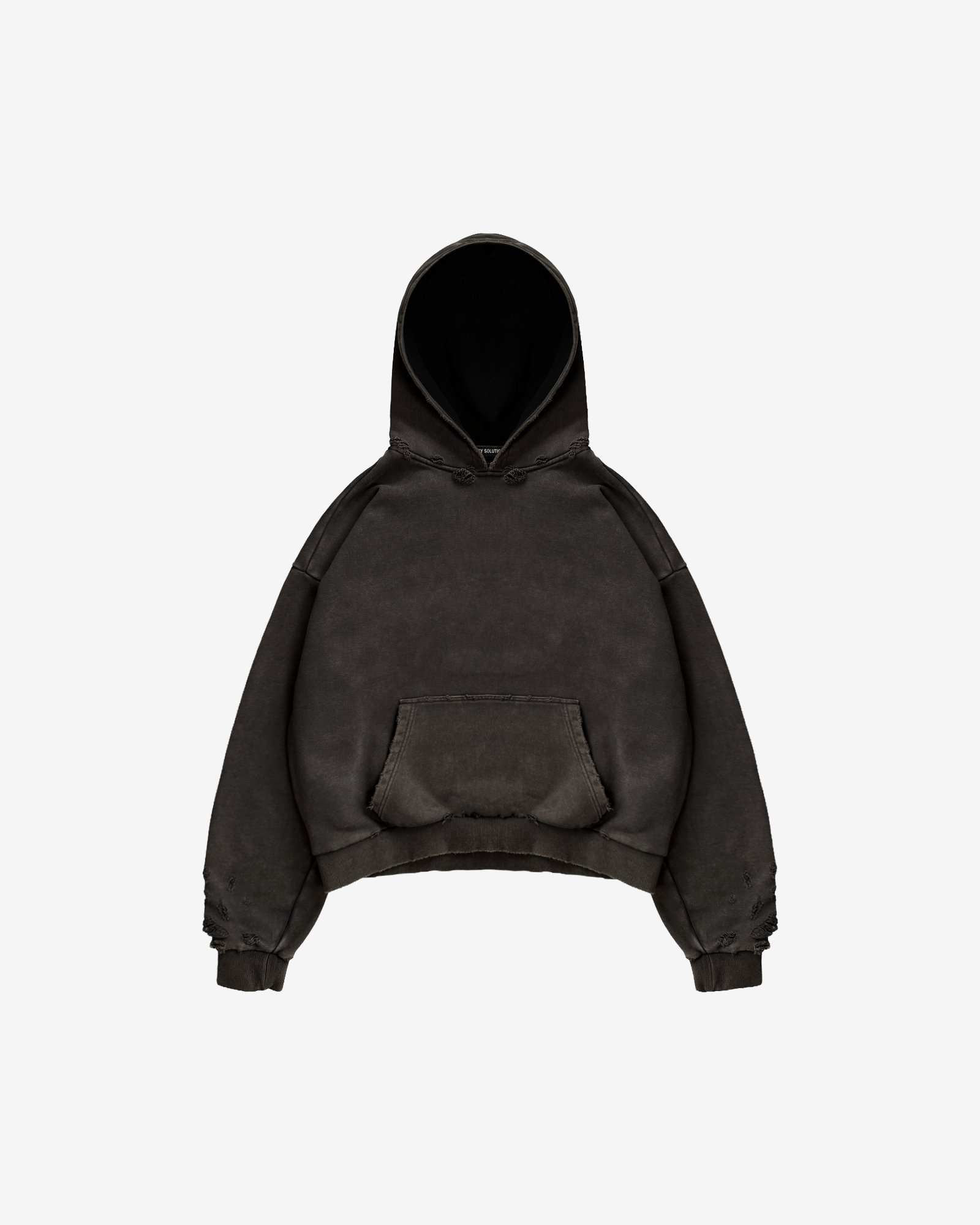 HEAVYWEIGHT FADED DISTRESSED HOODIE