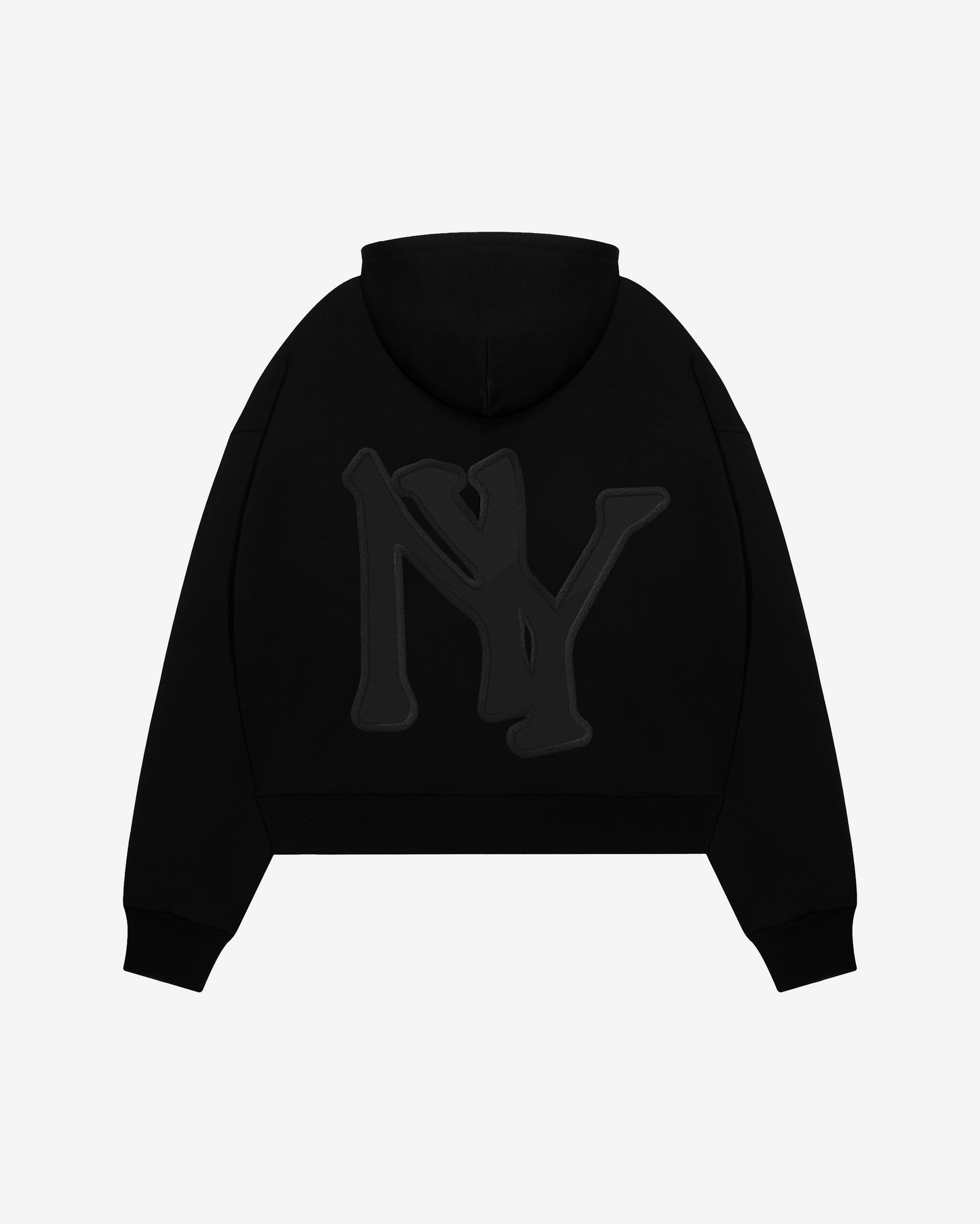 MLB EMBROIDERD BLACK EDITION ZIPPED HOODIE